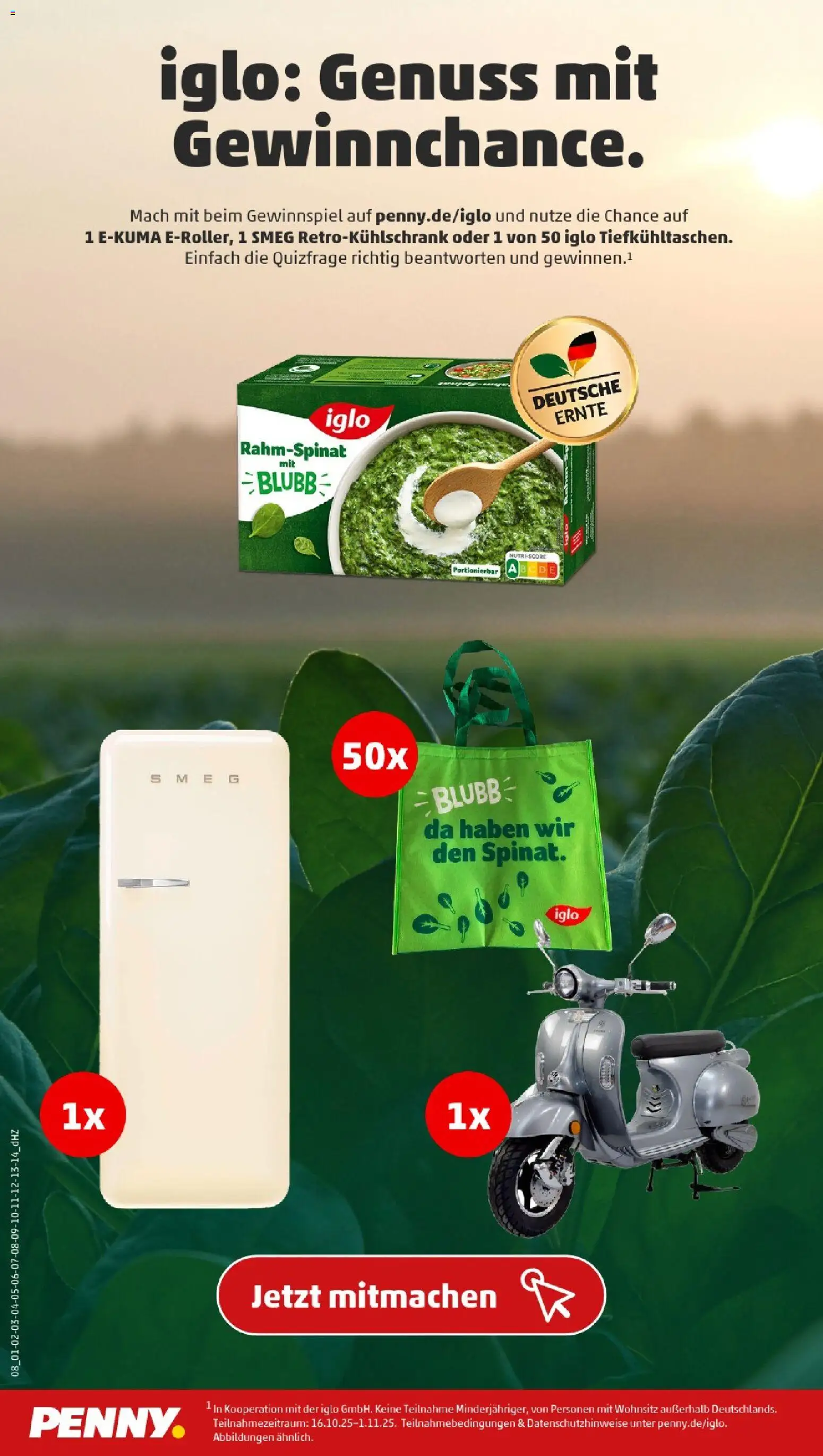 Penny - Niedersachsen  – gültig ab 27.10.2025 | Seite: 10 | Produkte: Iglo