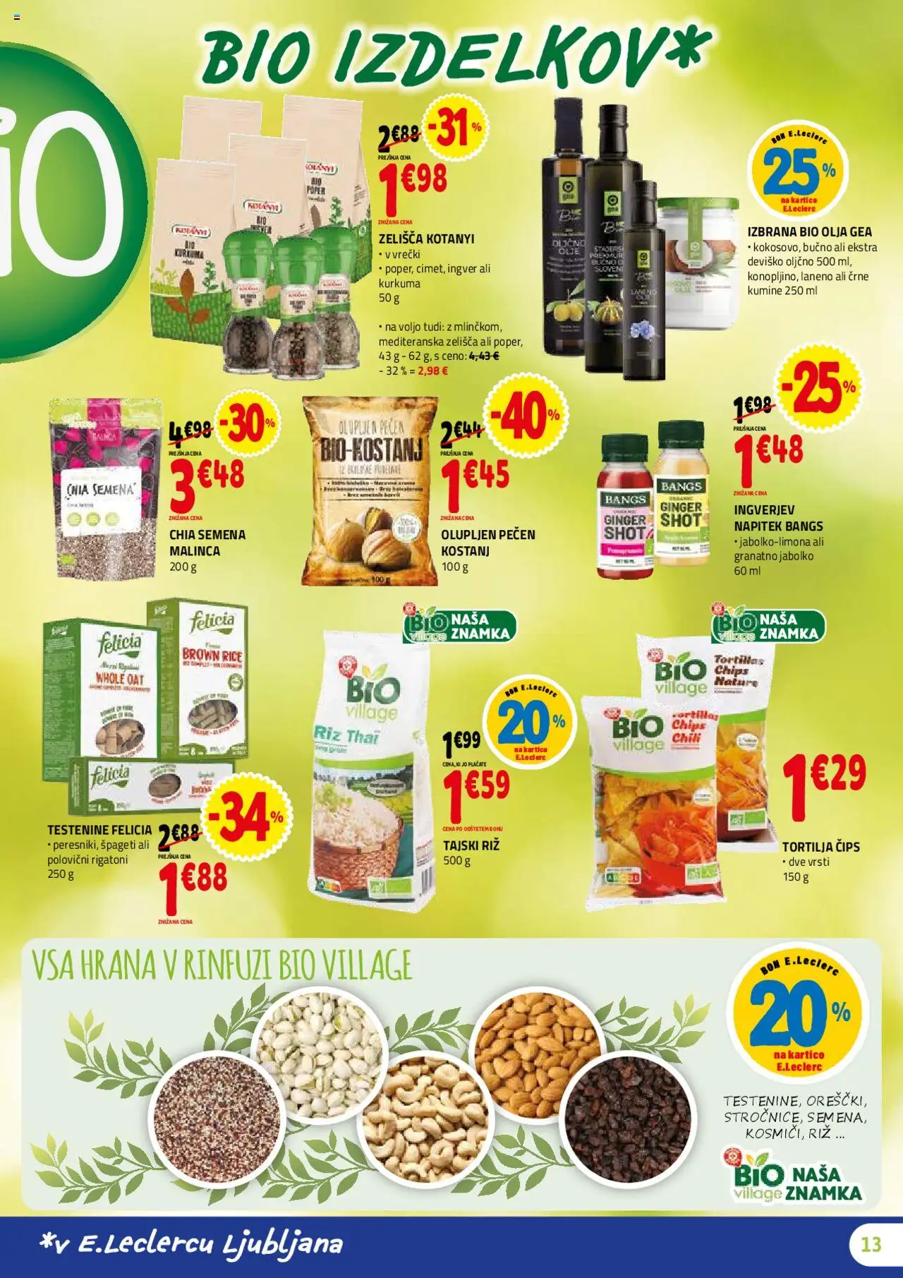 E.leclerc katalog │ velja od 30.07.2025 | Stran: 13 | Izdelki: Riz, Spageti, Testenine, Poper