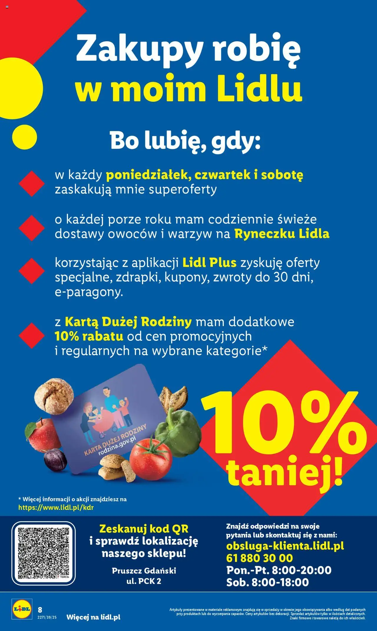 Lidl Gazetka - Wielkie otwarcie od 25.09.2025 | Strona: 8 | Produkty: Karta