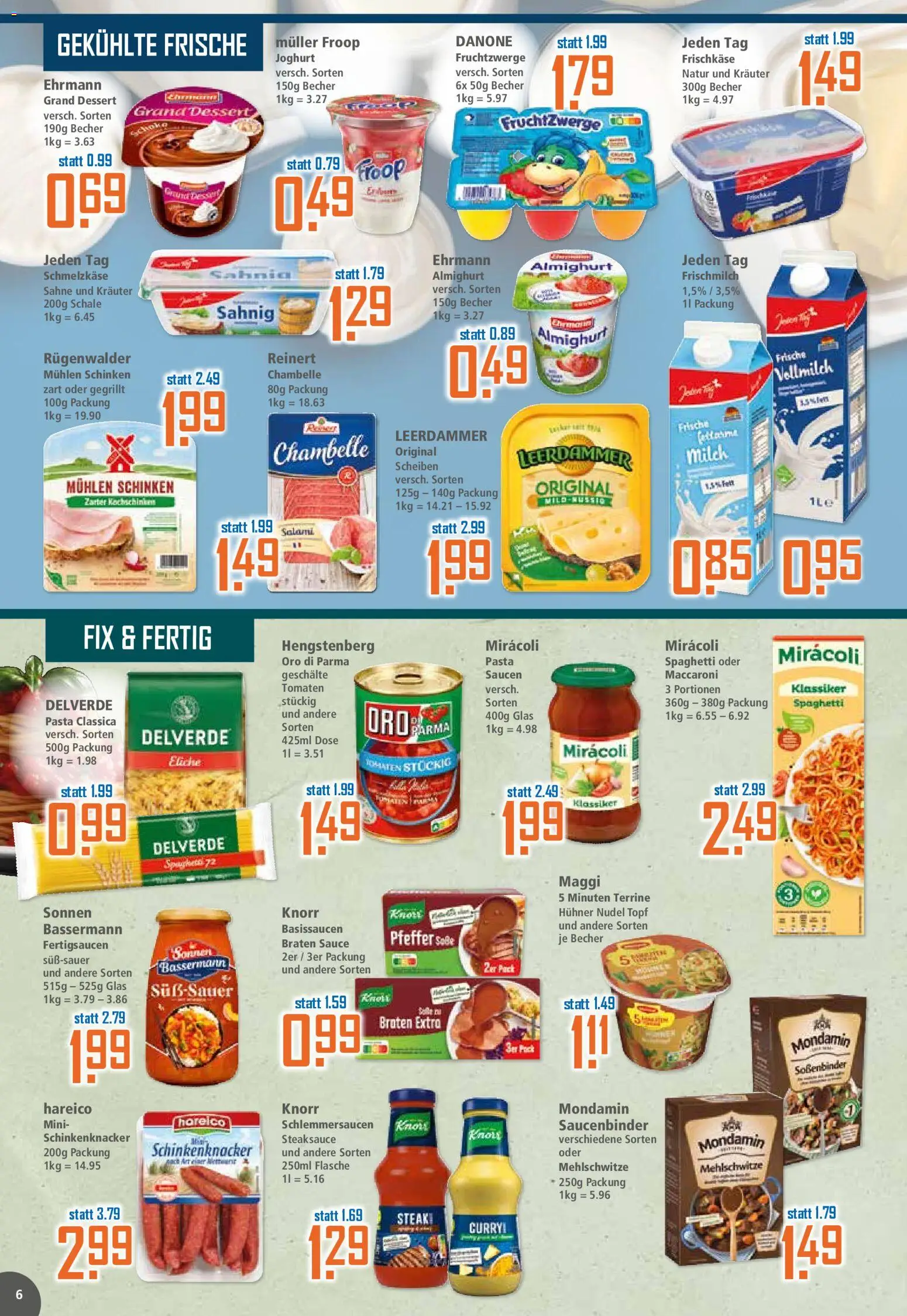 Klaas & Kock Prospekt 	 – gültig ab 02.02.2026 | Seite: 6 | Produkte: Joghurt, Leerdammer, Salami, Schinken