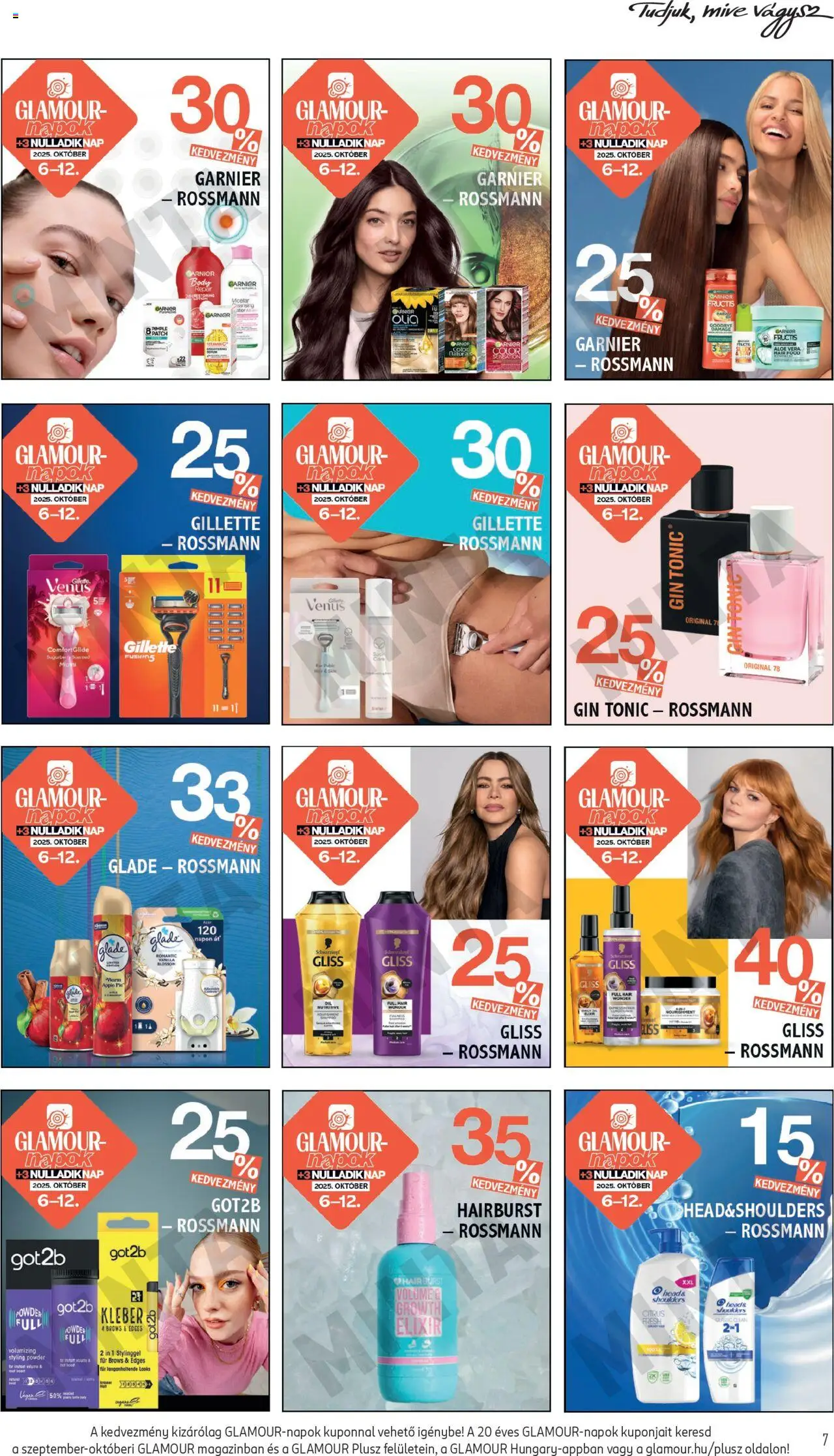Rossmann akciós ujság - amely érvényes a következő dátumtól: 06.10.2025 | Oldal: 7 | Termékek: Tonic, Body, Aloe vera, Gin