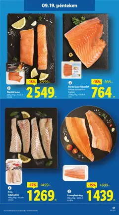 Lidl akciós ujság - amely érvényes a következő dátumtól: 18.09.2025 | Oldal: 47