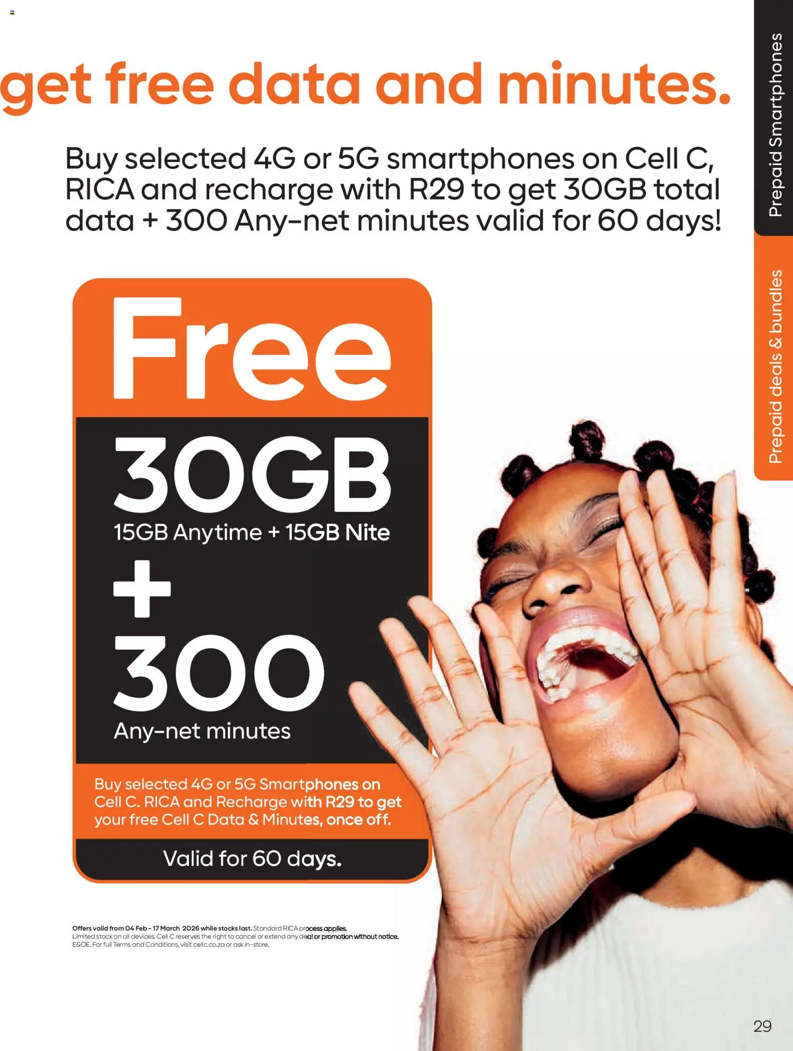 New Cell C catalogue – valid from 04.02.2026 | Page: 31 | Products: Data, Stock