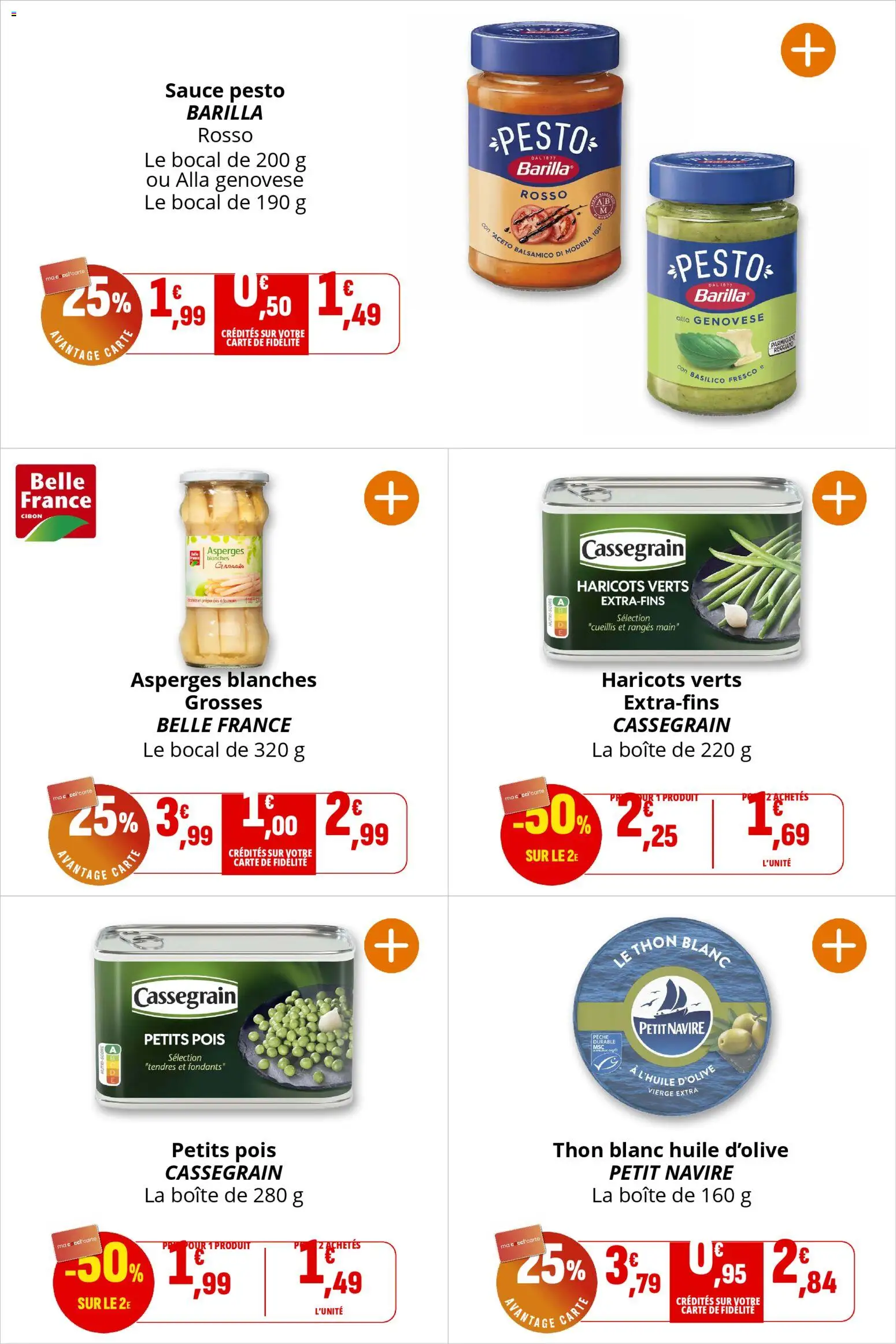 {H1} | Page: 47 | Produits: Haricots verts, Pesto, Thon, Huile