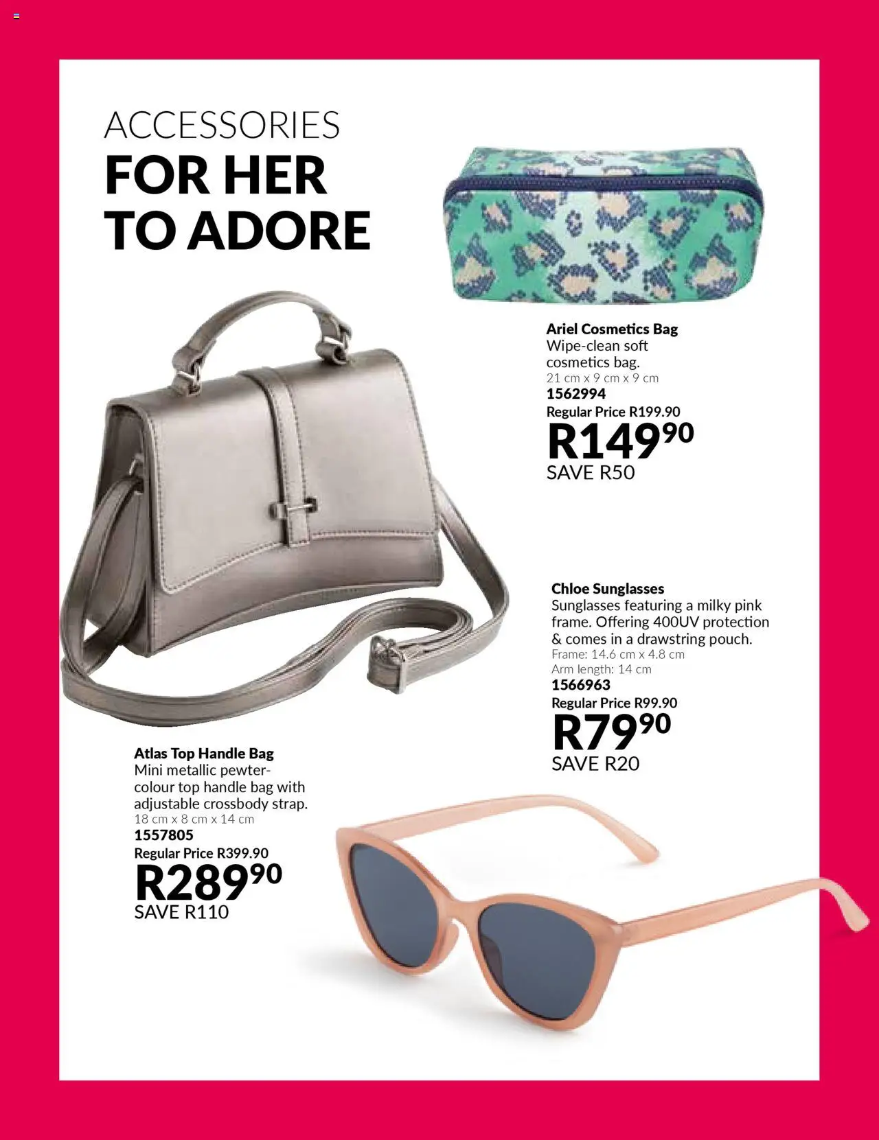 Avon - Womens Month │ valid from 14.08.2025 | Page: 18 | Products: Bag, Sunglasses, Frame