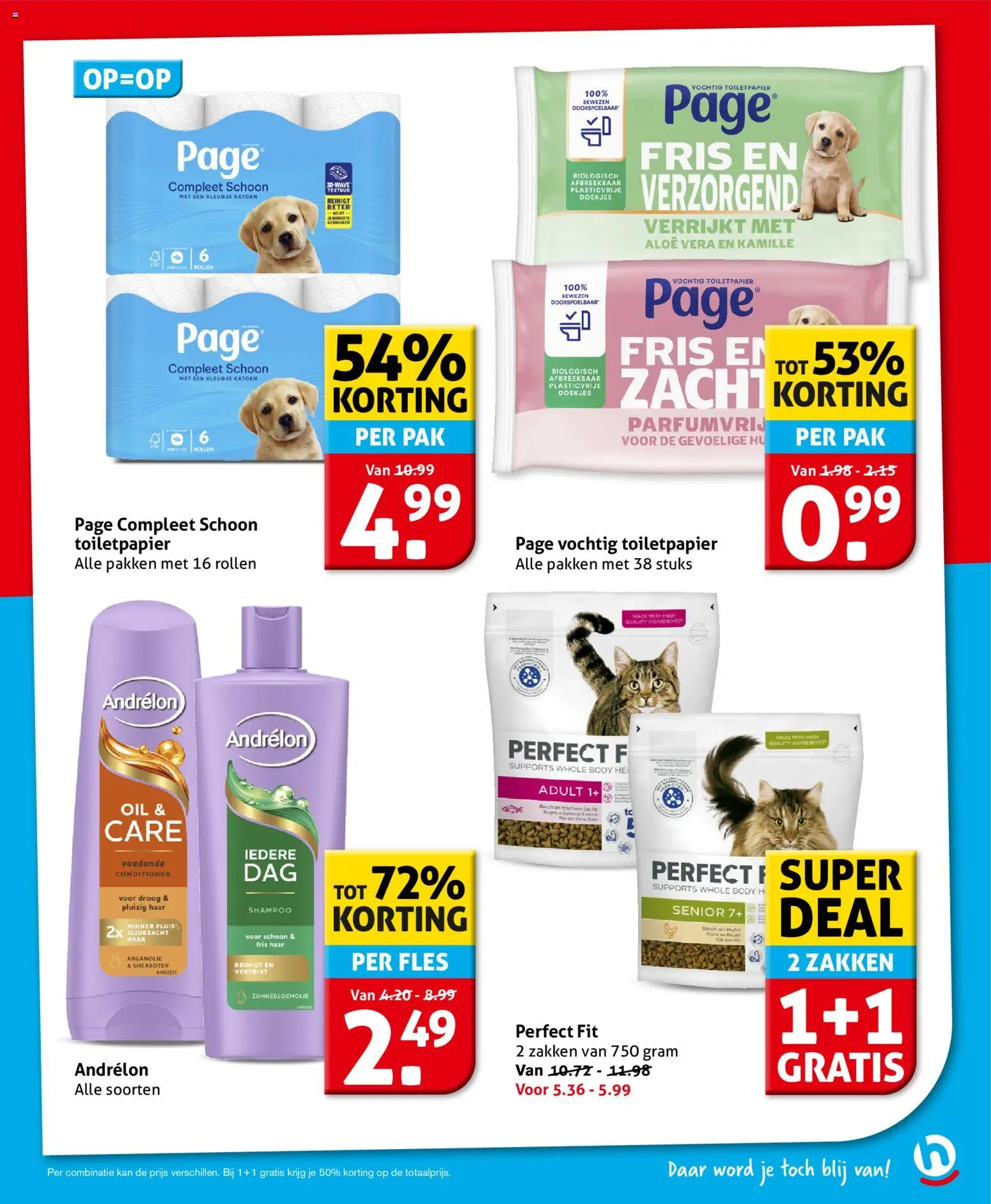 {H1} | Pagina: 23 | Producten: Ostyalap, Kan, Toiletpapier, Conditioner