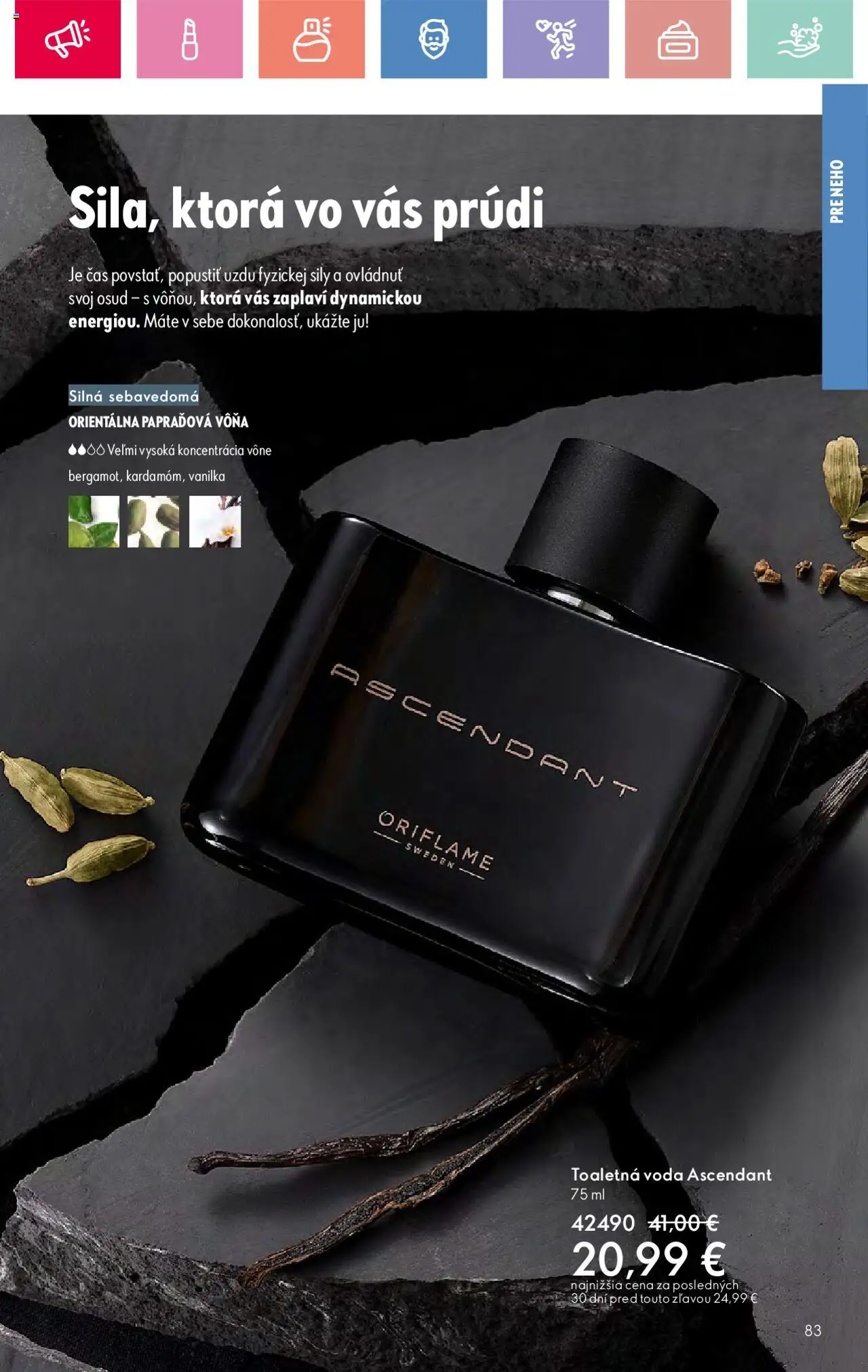 Katalóg Oriflame 10 2025 │ platný od 06.07.2025 | Strana: 83 | Produkty: Toaletná voda, Voda