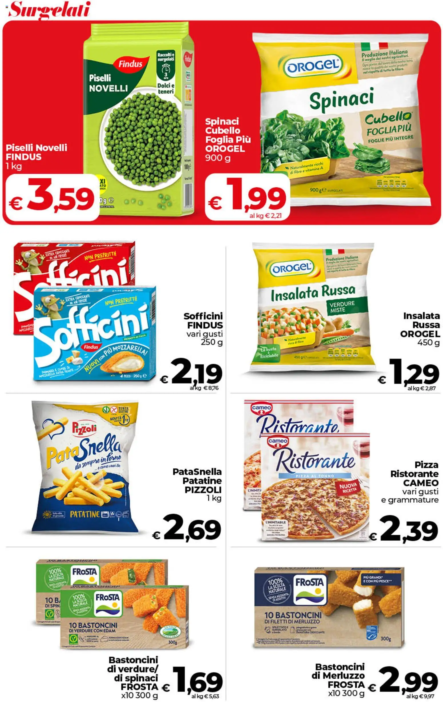 Volantino COOP del 26.03.2026 | Pagina: 38 | Prodotti: Merluzzo, Patatine, Piselli, Terra