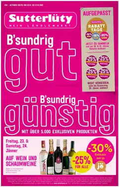 Sutterlüty Flugblatt ab 22.01.2026 gültig