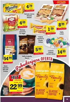 Pogląd oferty "Gram Market Gazetka" - ważna od 28.01.2026 | Strona: 11 | Produkty: Torebka, Kawa ziarnista, Kawa, Herbata