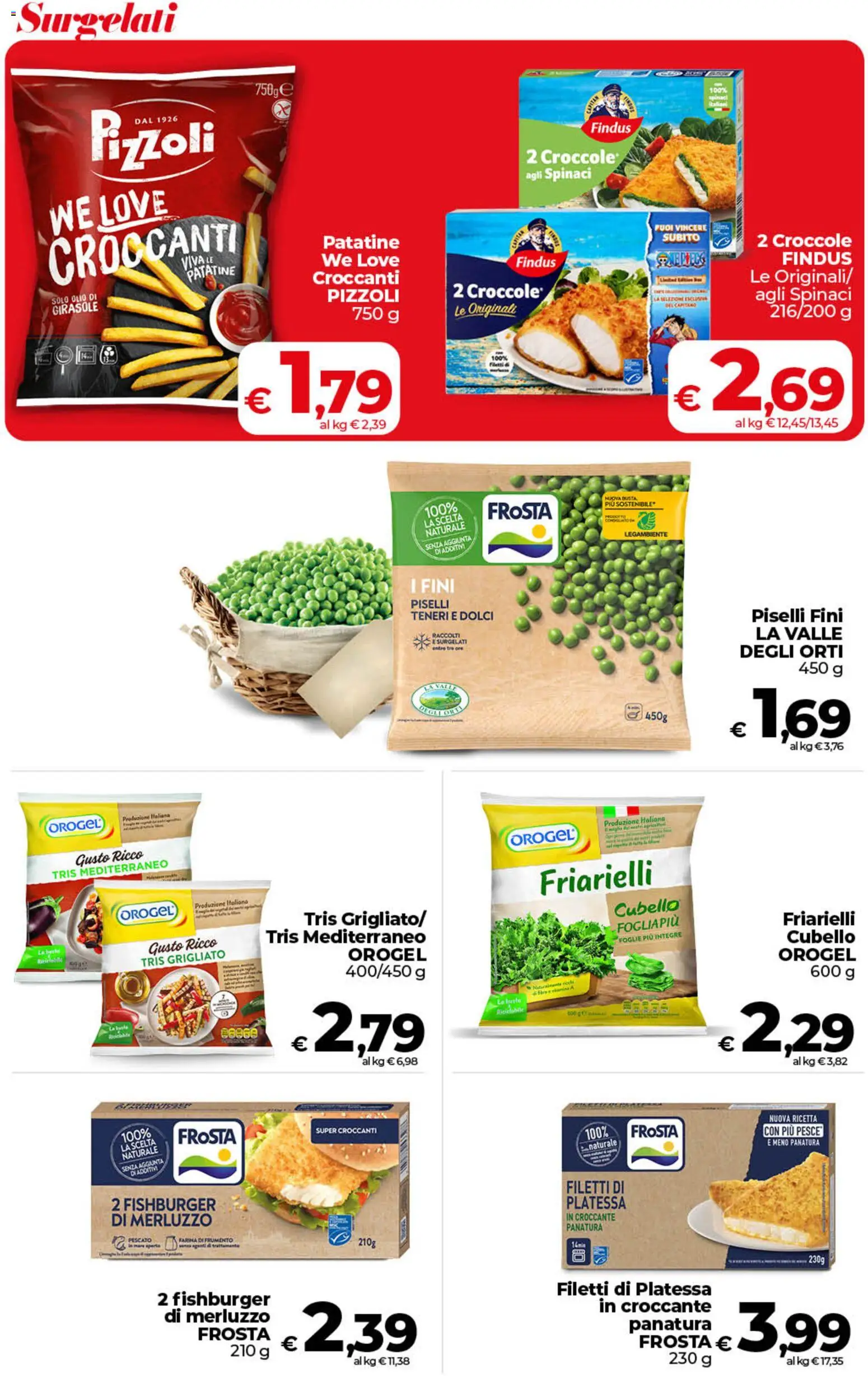 Volantino COOP del 06.03.2026 | Pagina: 23 | Prodotti: Merluzzo, Farina, Spinaci, Piselli