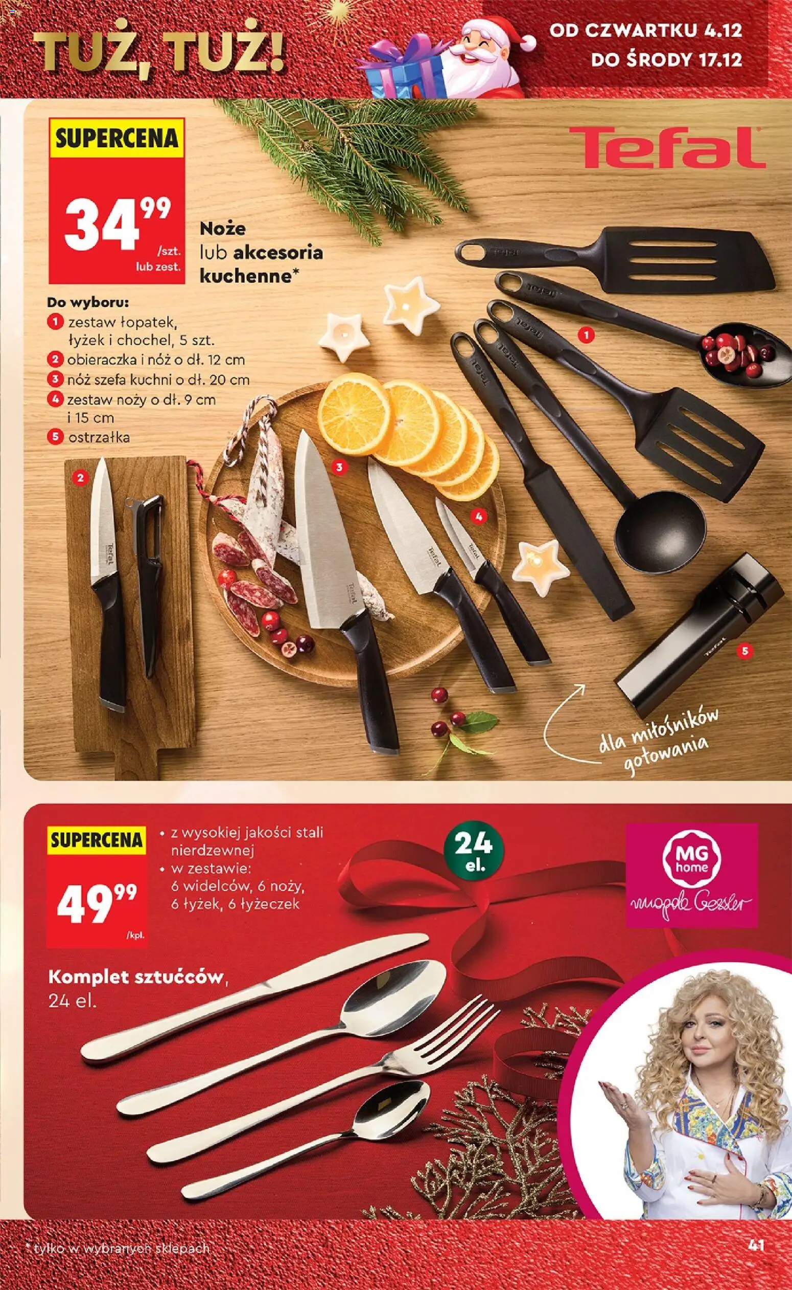Biedronka gazetka - Hity i inspiracje od 29.11.2025 | Strona: 41 | Produkty: Tefal