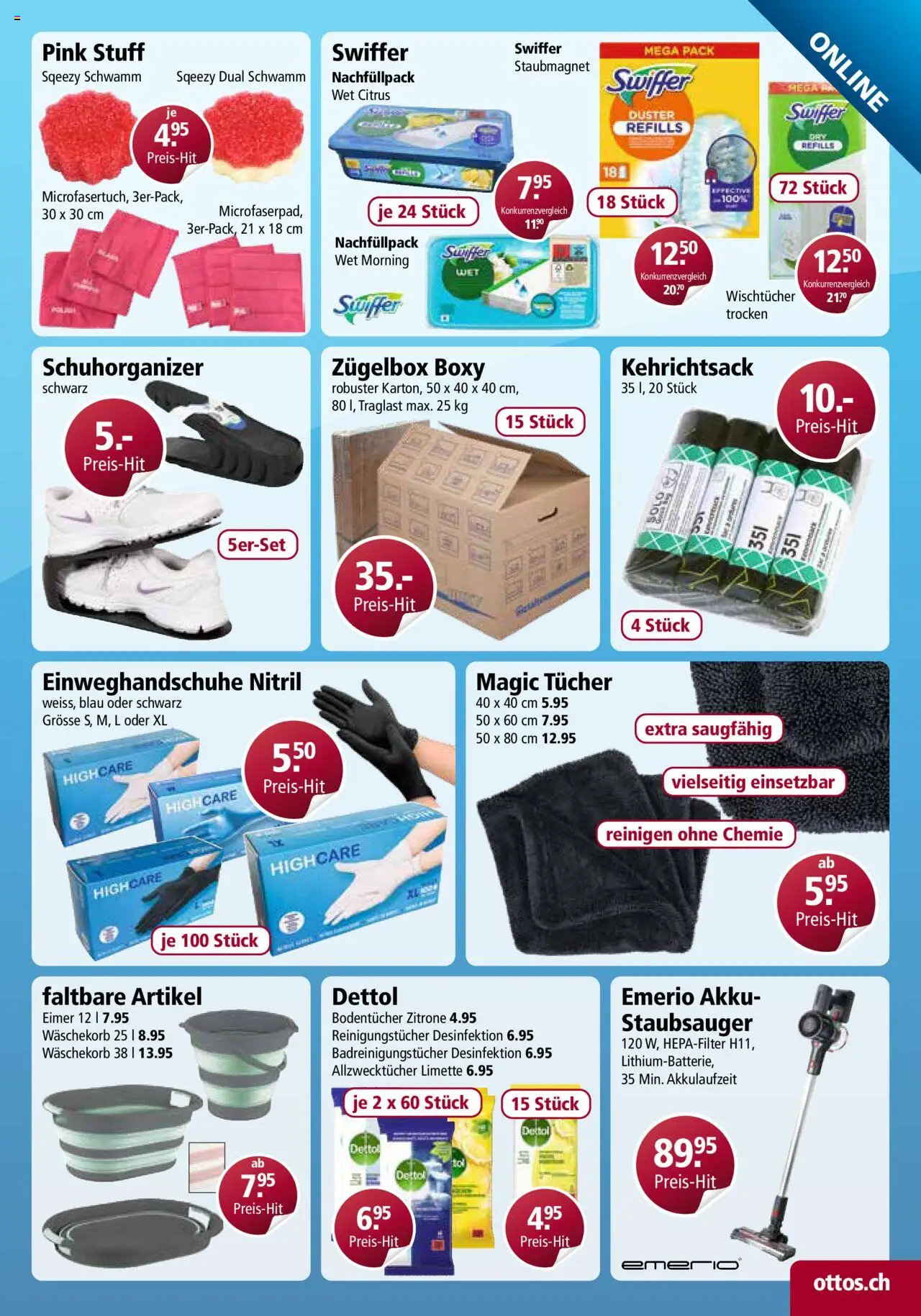 Otto's Aktionen Online Katalog ab 25.08.2025 | Seite: 23 | Produkte: Bluetooth Højttalere, Reinigungstücher, Limette, Staubsauger