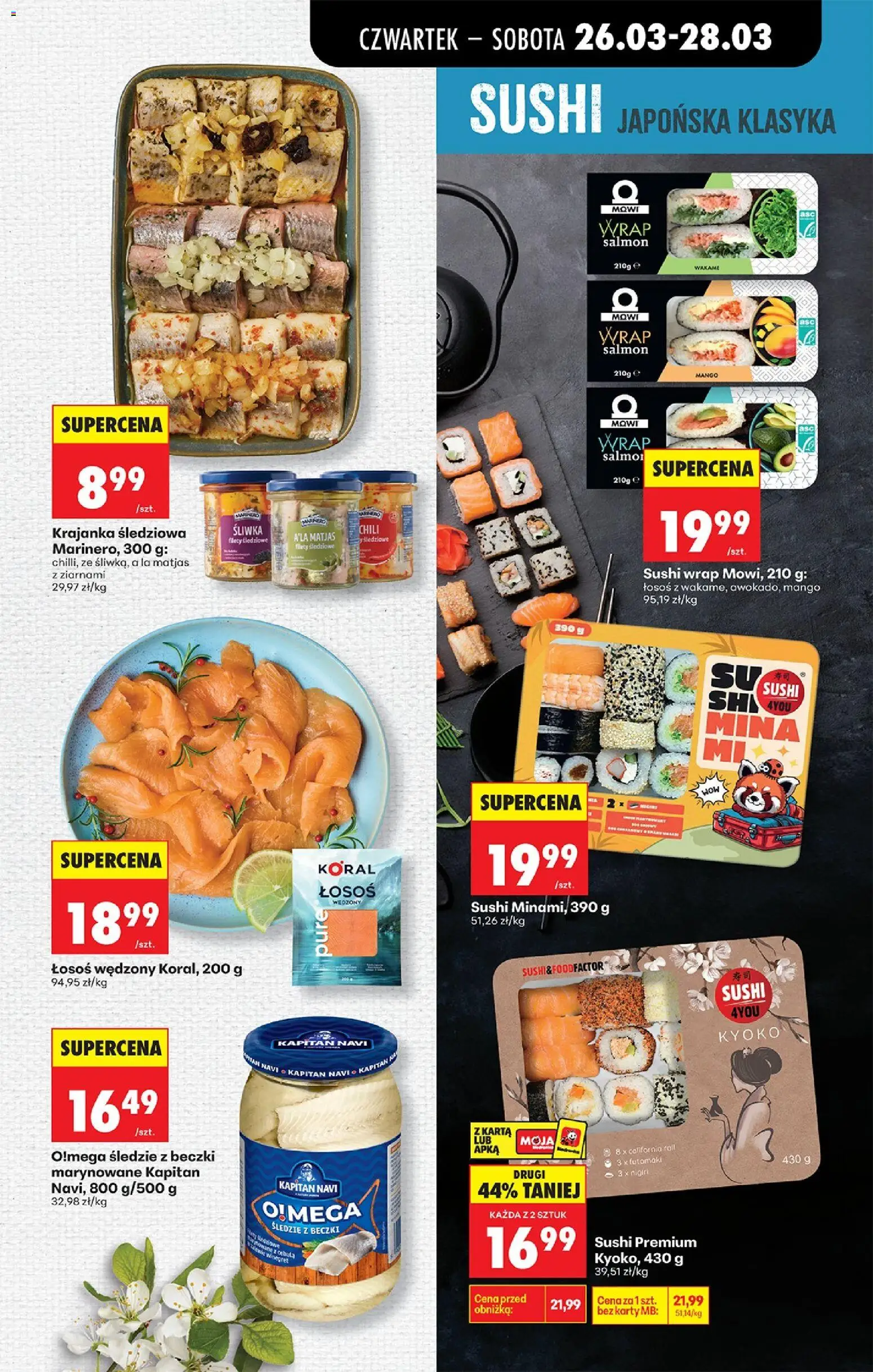 Biedronka gazetka od czwartku od 26.03.2026 | Strona: 35 | Produkty: Chili, Karta, Łosoś, Sushi