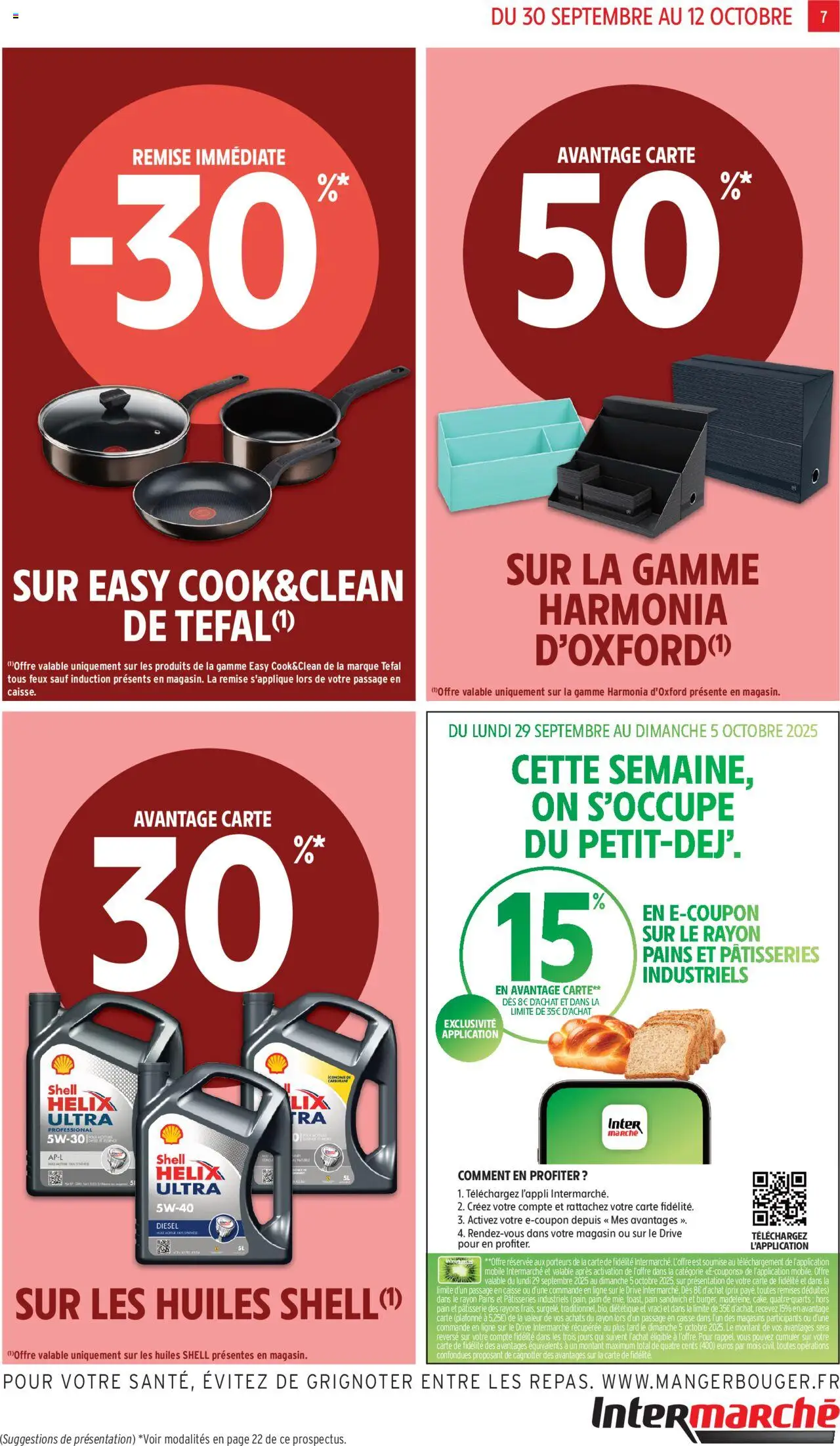 {H1} | Page: 7 | Produits: Huile moteur, Sandwich, Tefal, Pain