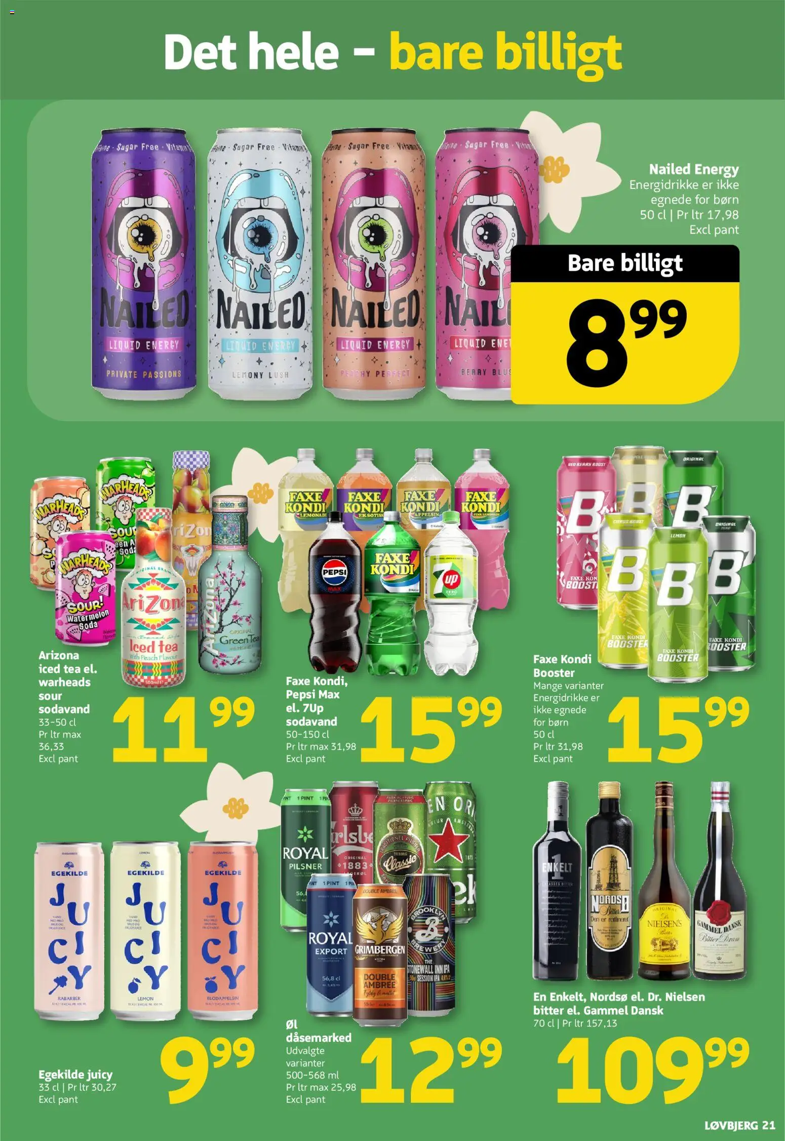 Løvbjerg tilbudsavis – gyldig fra 06.03.2026 | Side: 21 | Produkter: Rabarber, Sodavand, Faxe Kondi, Pepsi