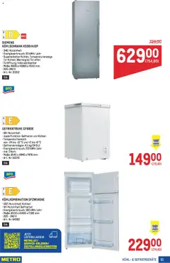 Metro angebote Profi gültig ab 04.09.2025 | Seite: 51 | Produkte: Kühlschrank, Korb