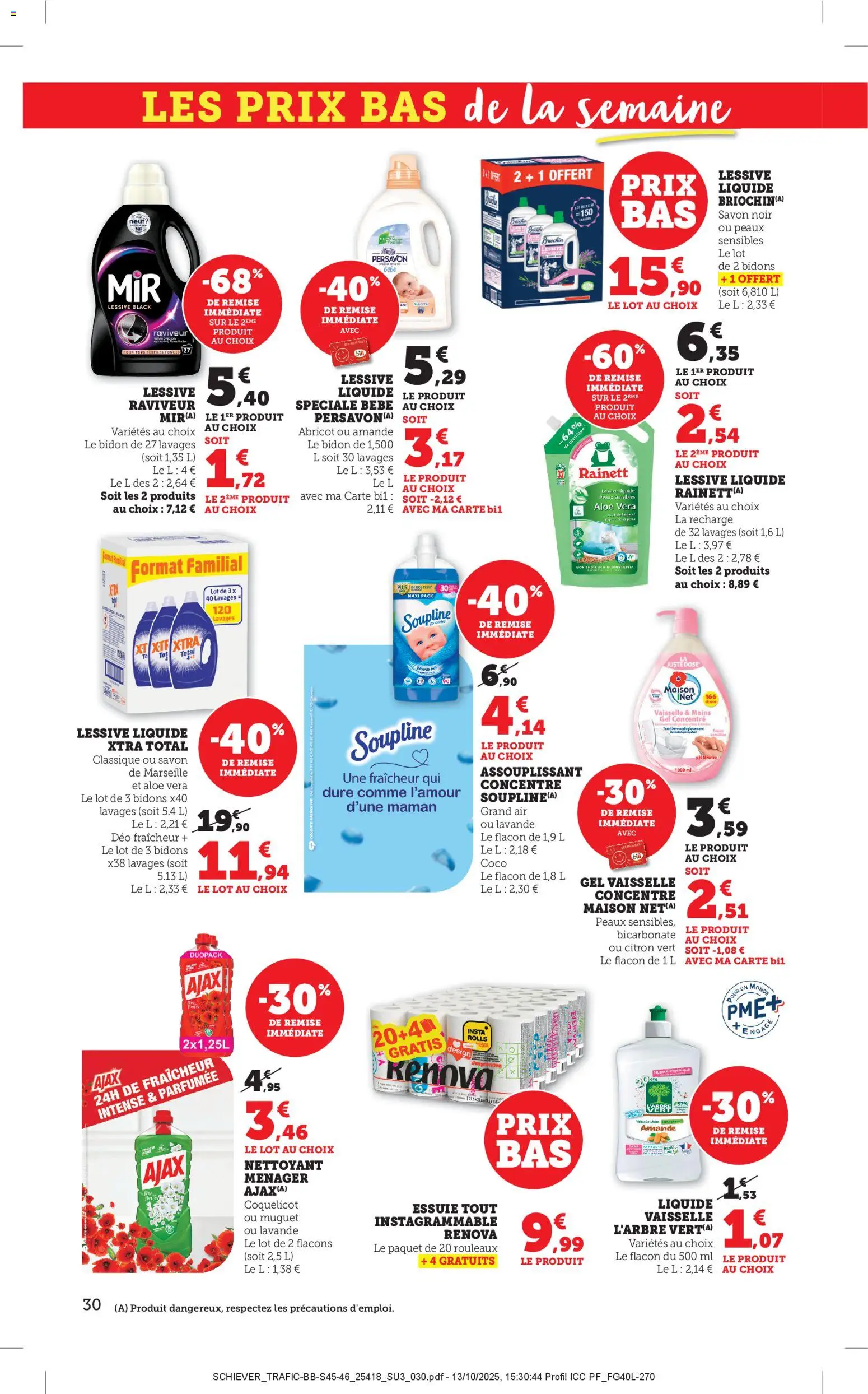 {H1} | Page: 30 | Produits: Amande, Citron vert, Lessive Liquide, Muguet