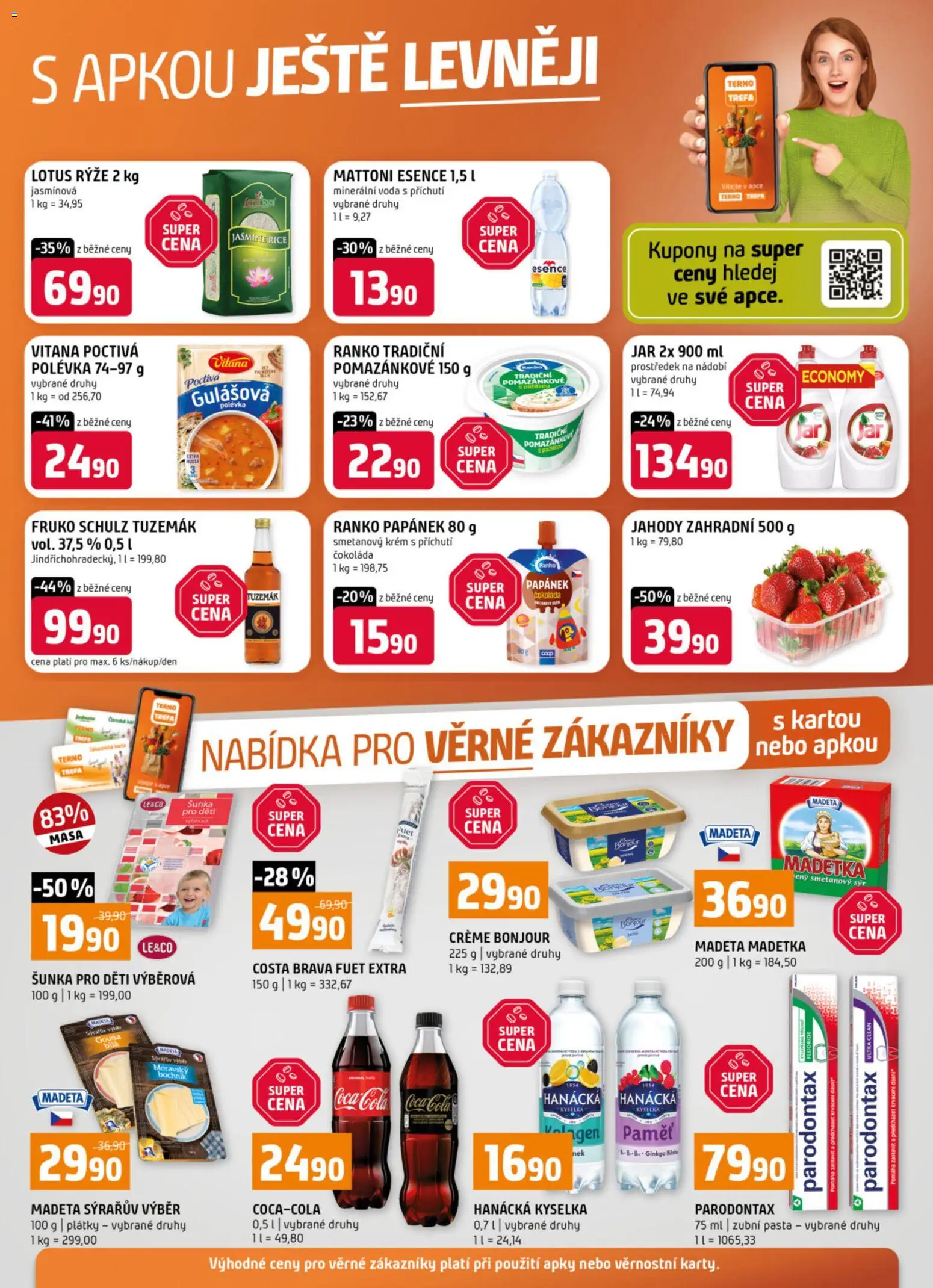 Terno leták od 15.04.2026 | Strana: 20 | Produkty: Zubní pasta, Mattoni, Voda, Sýr