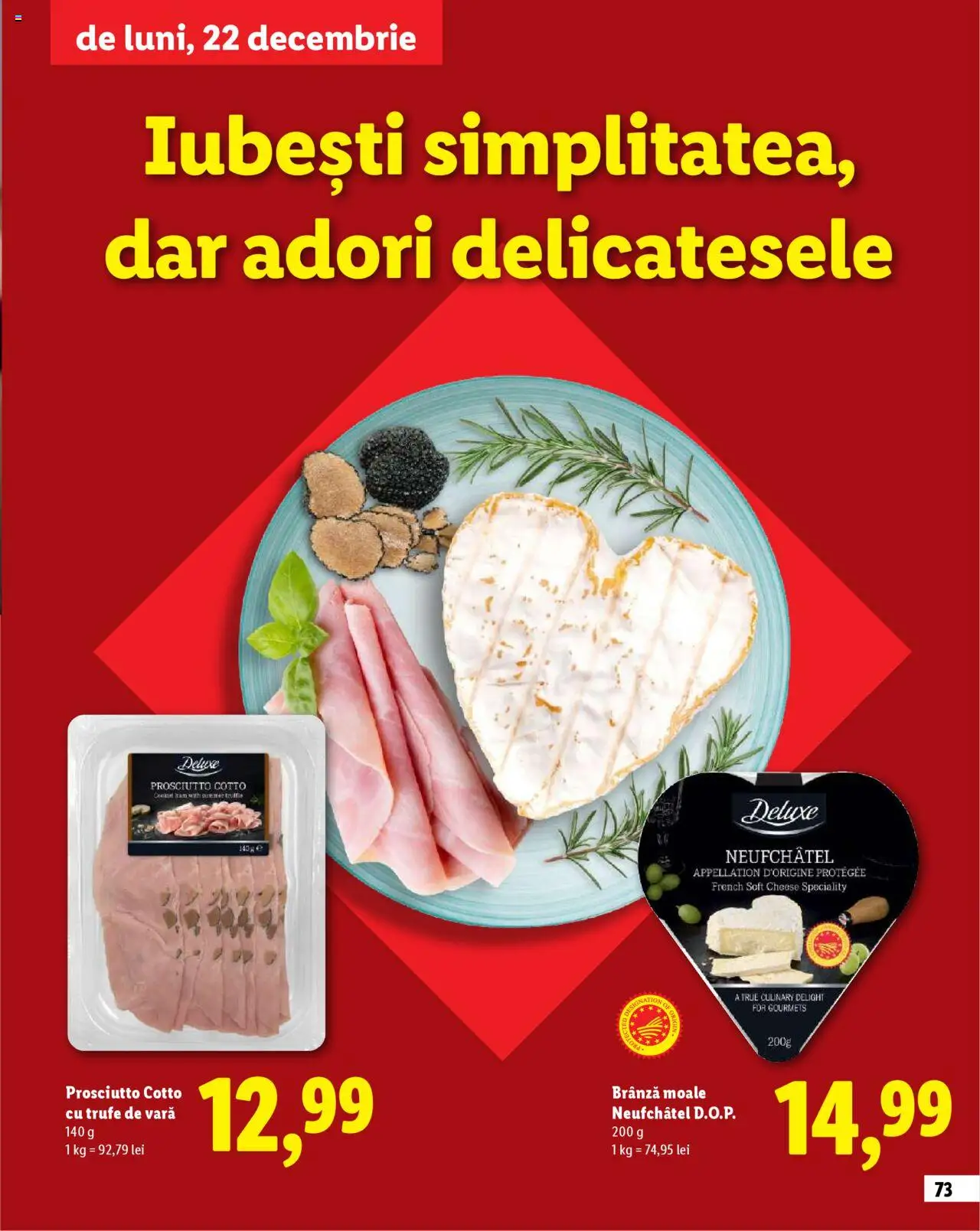 Noul catalog Lidl – valabil de la 23.10.2025 | Pagină: 73 | Produse: Brânză