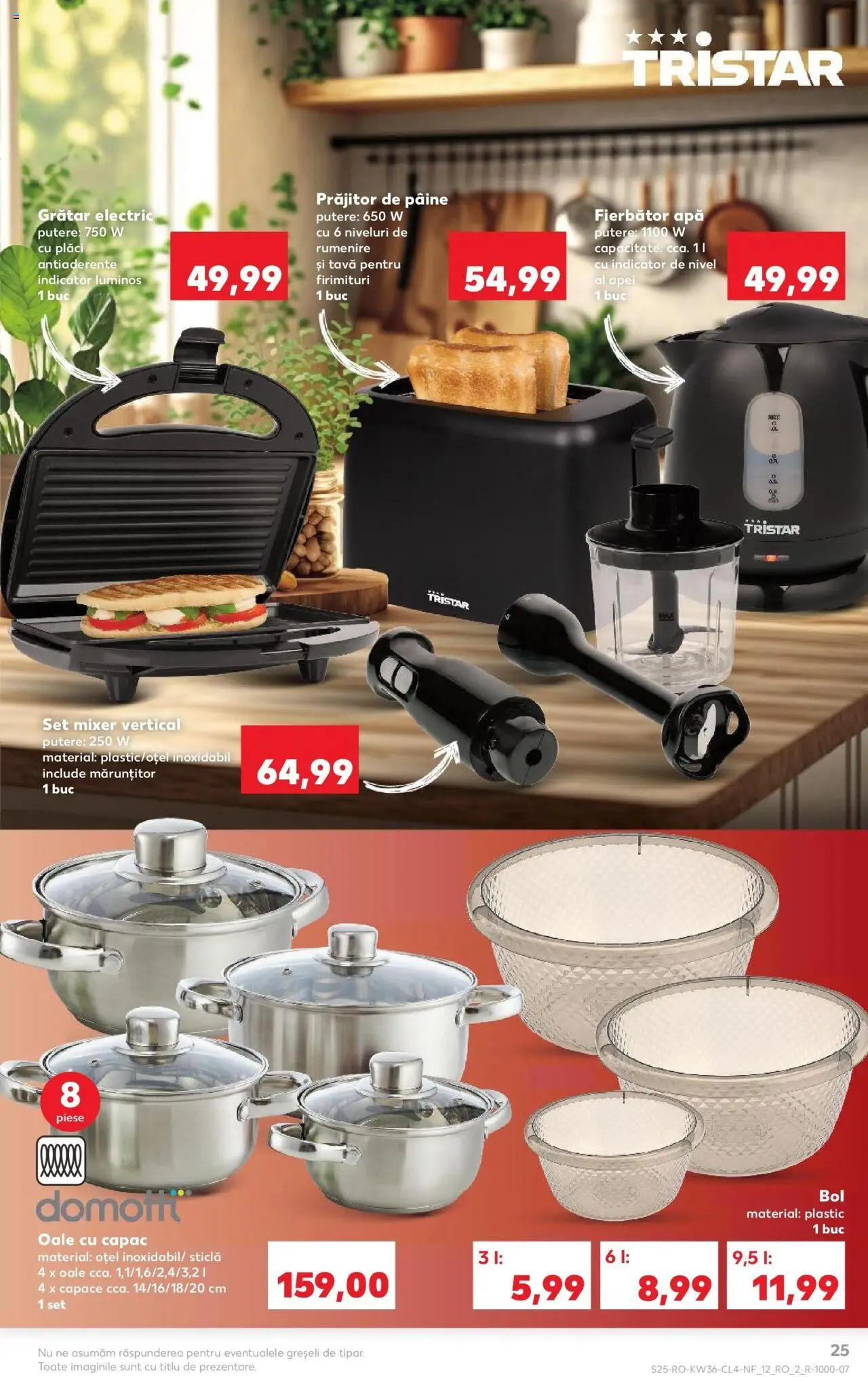 Noul catalog Kaufland – valabil de la 03.09.2025 | Pagină: 25 | Produse: Blender, Grill, Mixer, Apă