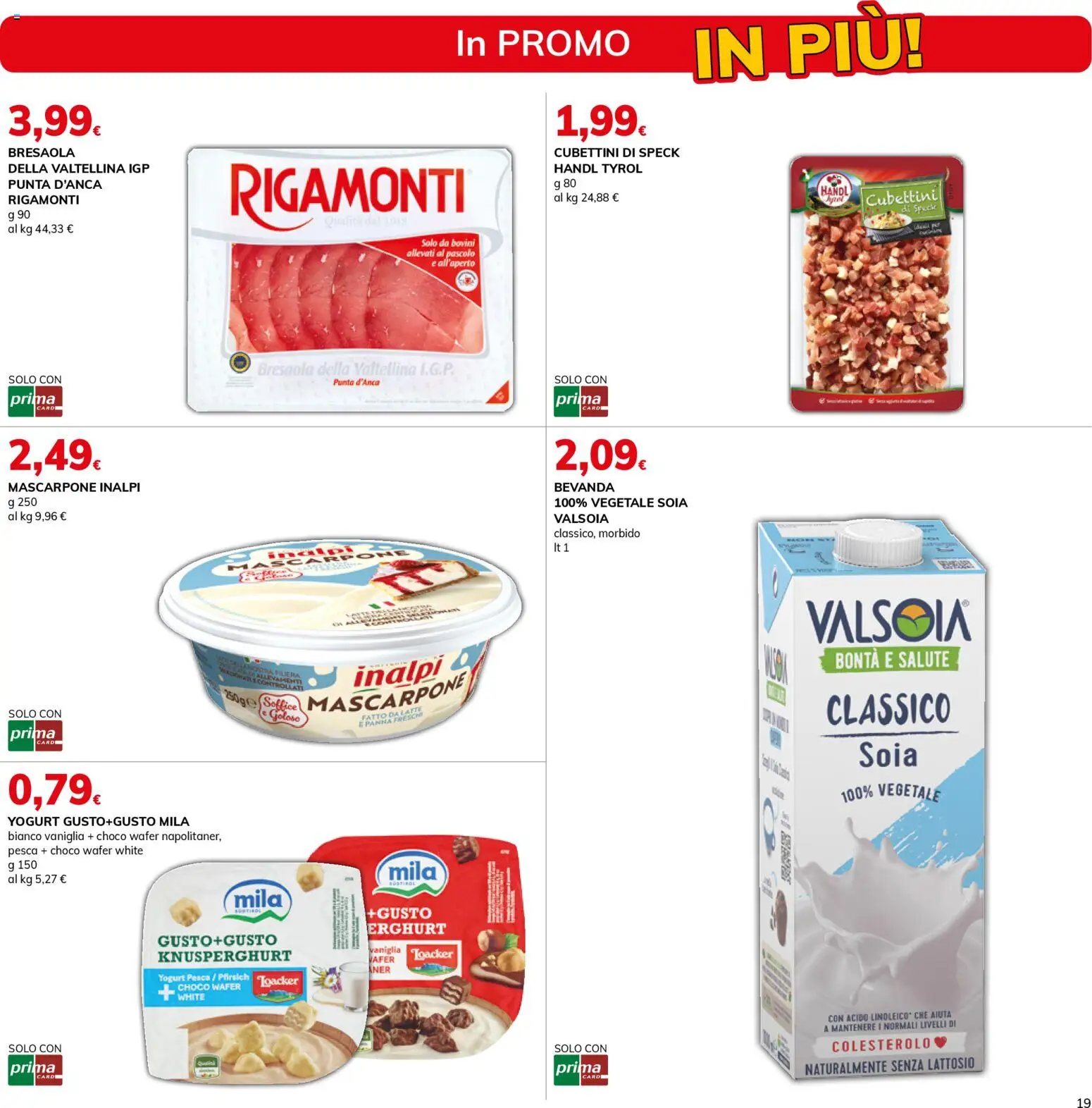 Volantino Basko del 11.11.2025 | Pagina: 19 | Prodotti: Speck, Yogurt, Latte, Pesca