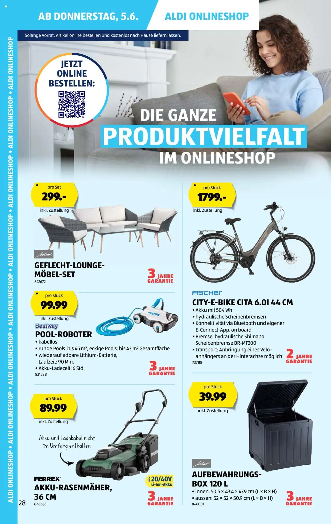 Aldi Aktionen ab 05.06.2025 | Seite: 28 | Produkte: Box, Ladekabel