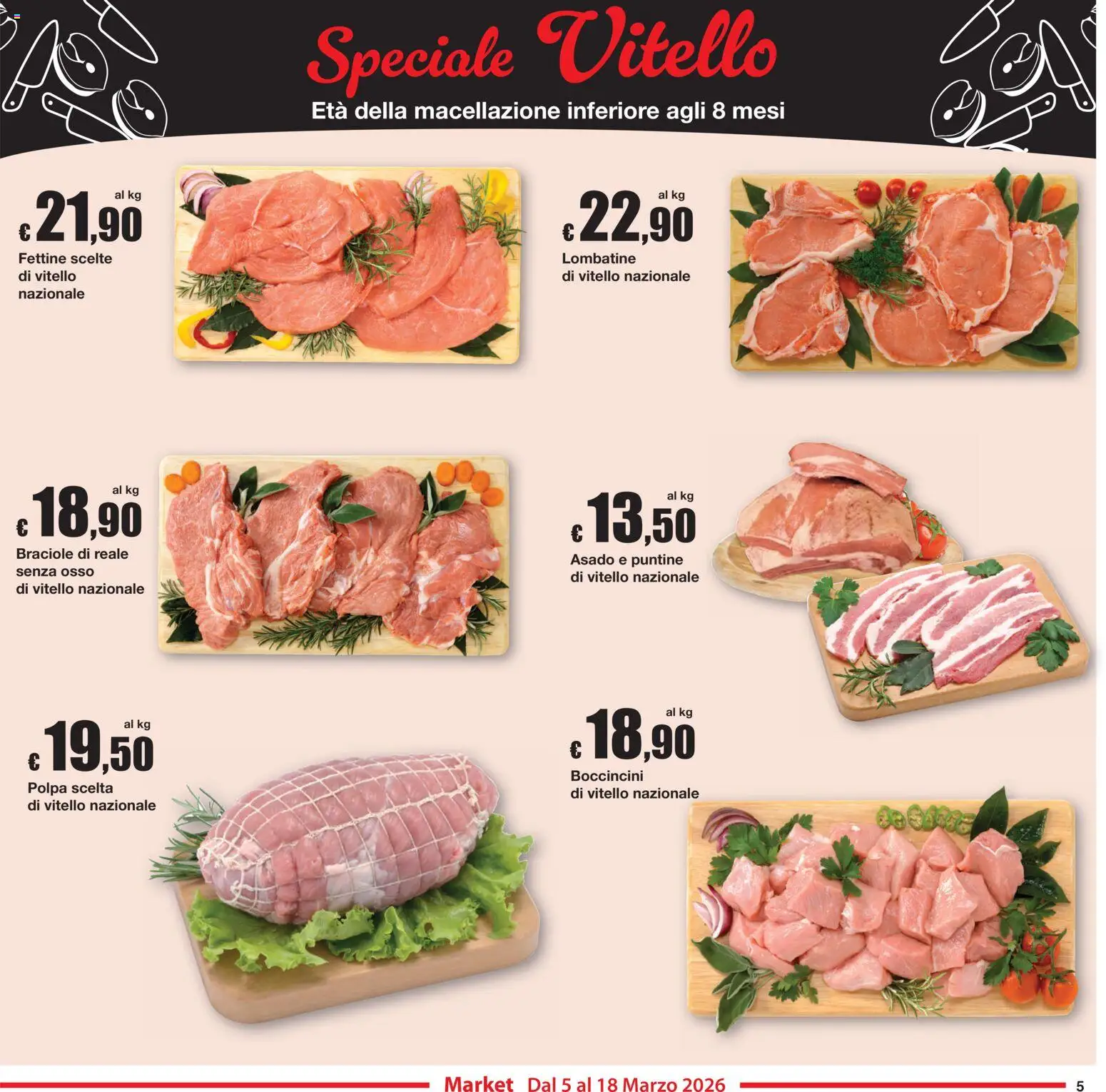 Volantino Sì con Te del 05.03.2026 | Pagina: 5 | Prodotti: Vitello