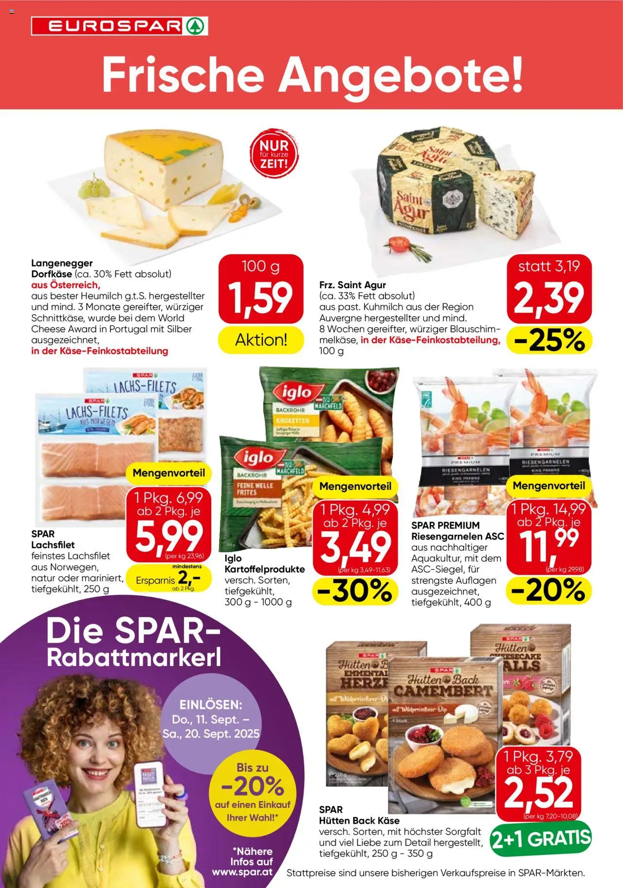 Eurospar Flugblatt - Tirol gültig ab 11.09.2025 | Seite: 6 | Produkte: Käse