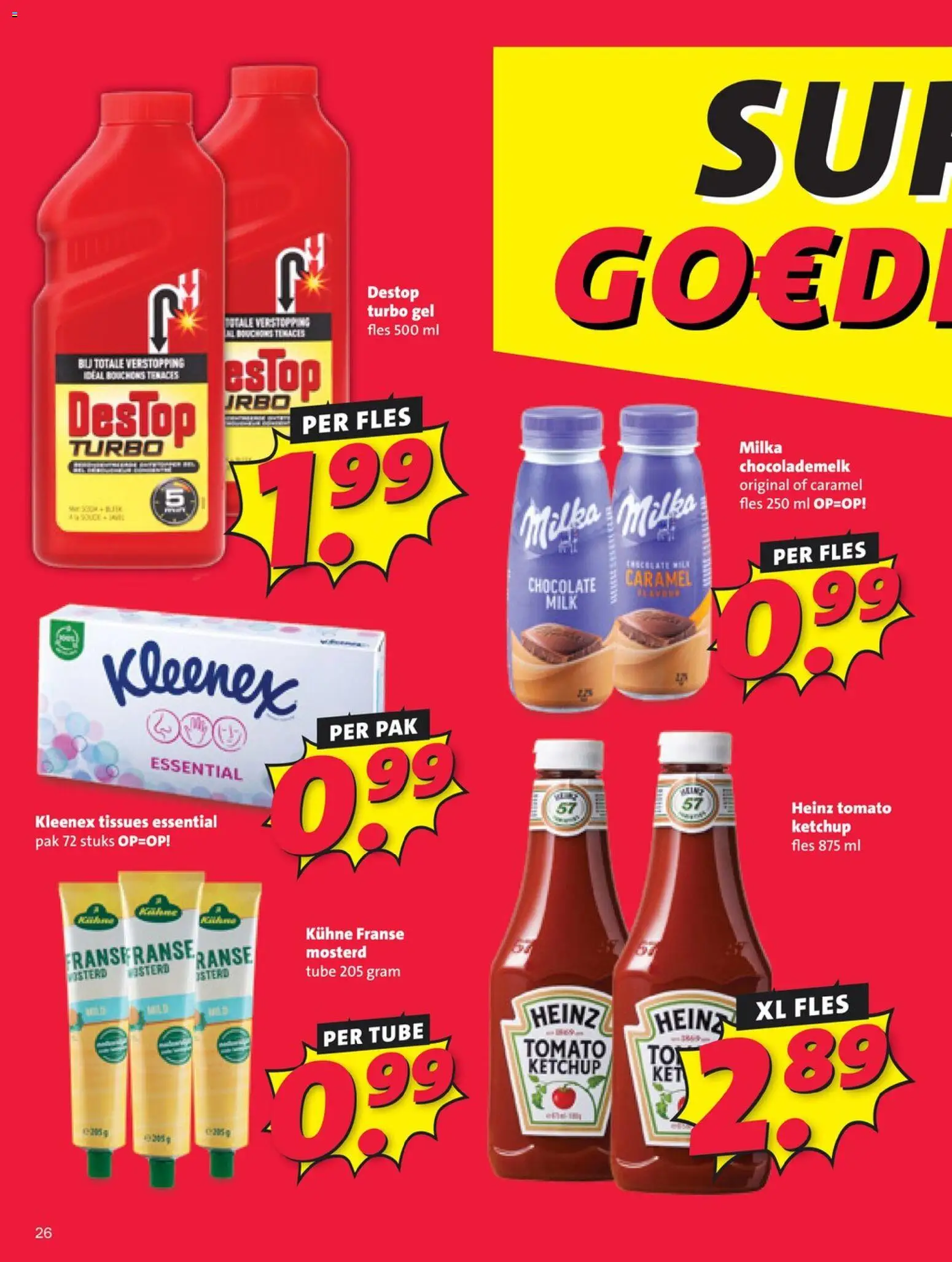 {H1} | Pagina: 26 | Producten: Ketchup, Fles, Tissues, Gel