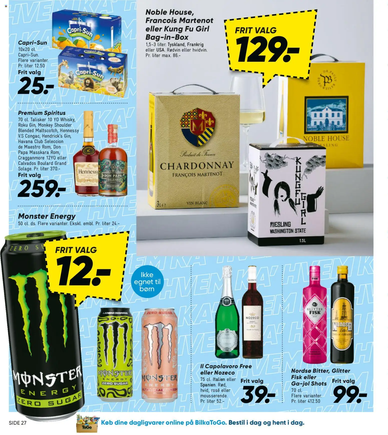 Bilka tilbudsavis – gyldig fra 16.01.2026 | Side: 28 | Produkter: Vin, Fisk