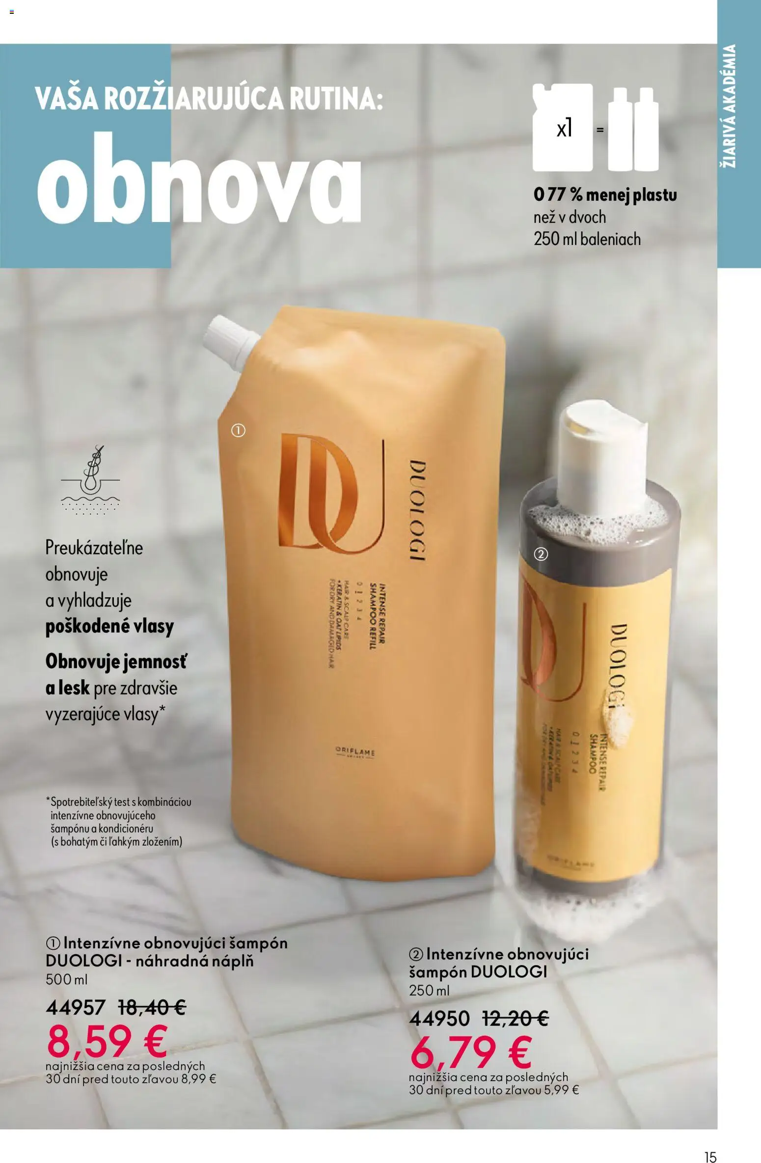 Nové Oriflame akcie – leták je platný od 24.12.2025 | Strana: 15 | Produkty: Šampón