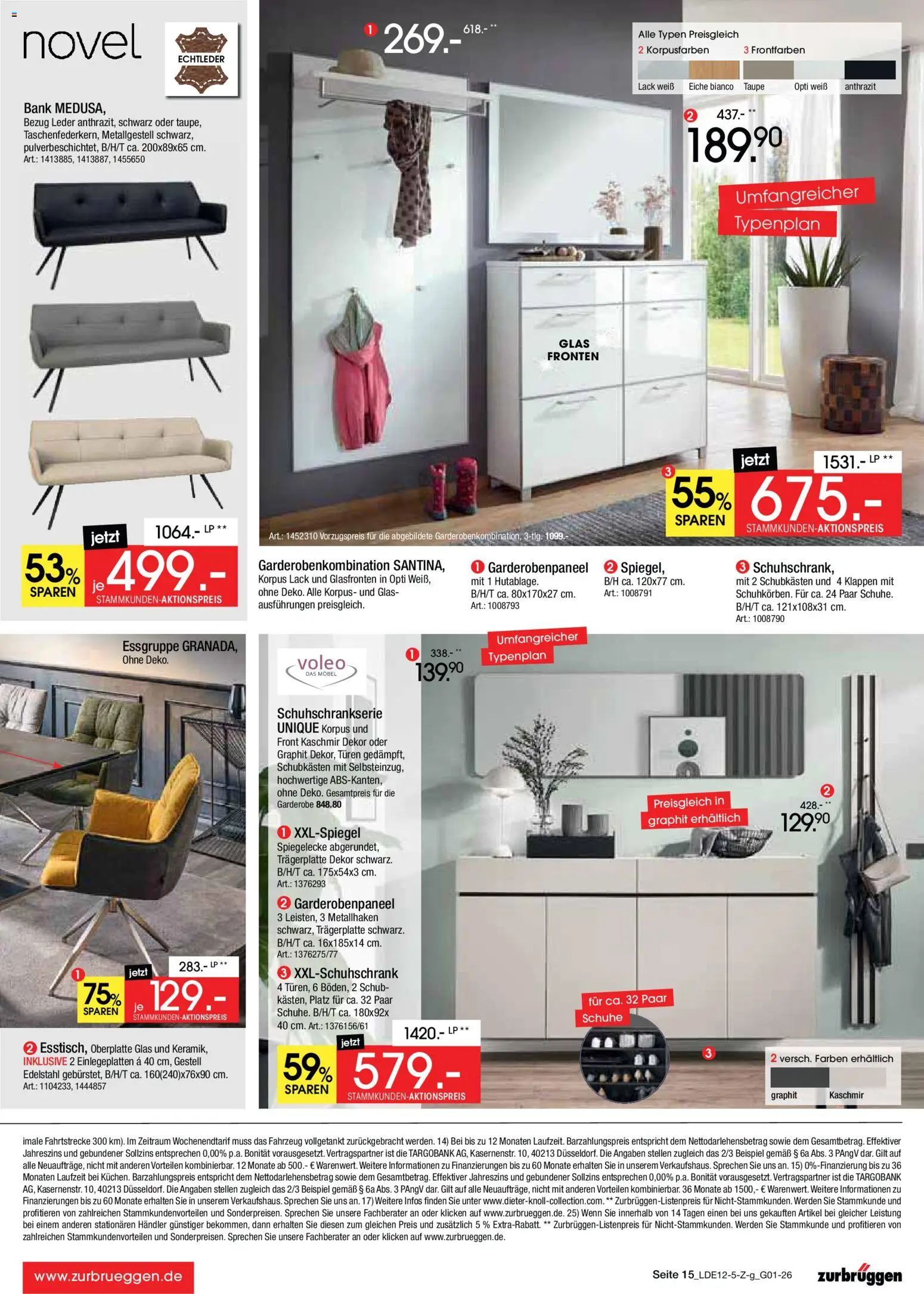 Zurbrüggen - Inventur-Verkauf – gültig ab 26.12.2025 | Seite: 19 | Produkte: Essgruppe