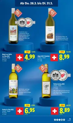 Lidl aktionen ab 26.03.2026 gültig | Seite: 13 | Produkte: Weißwein, Wein, Fisch, Ananas