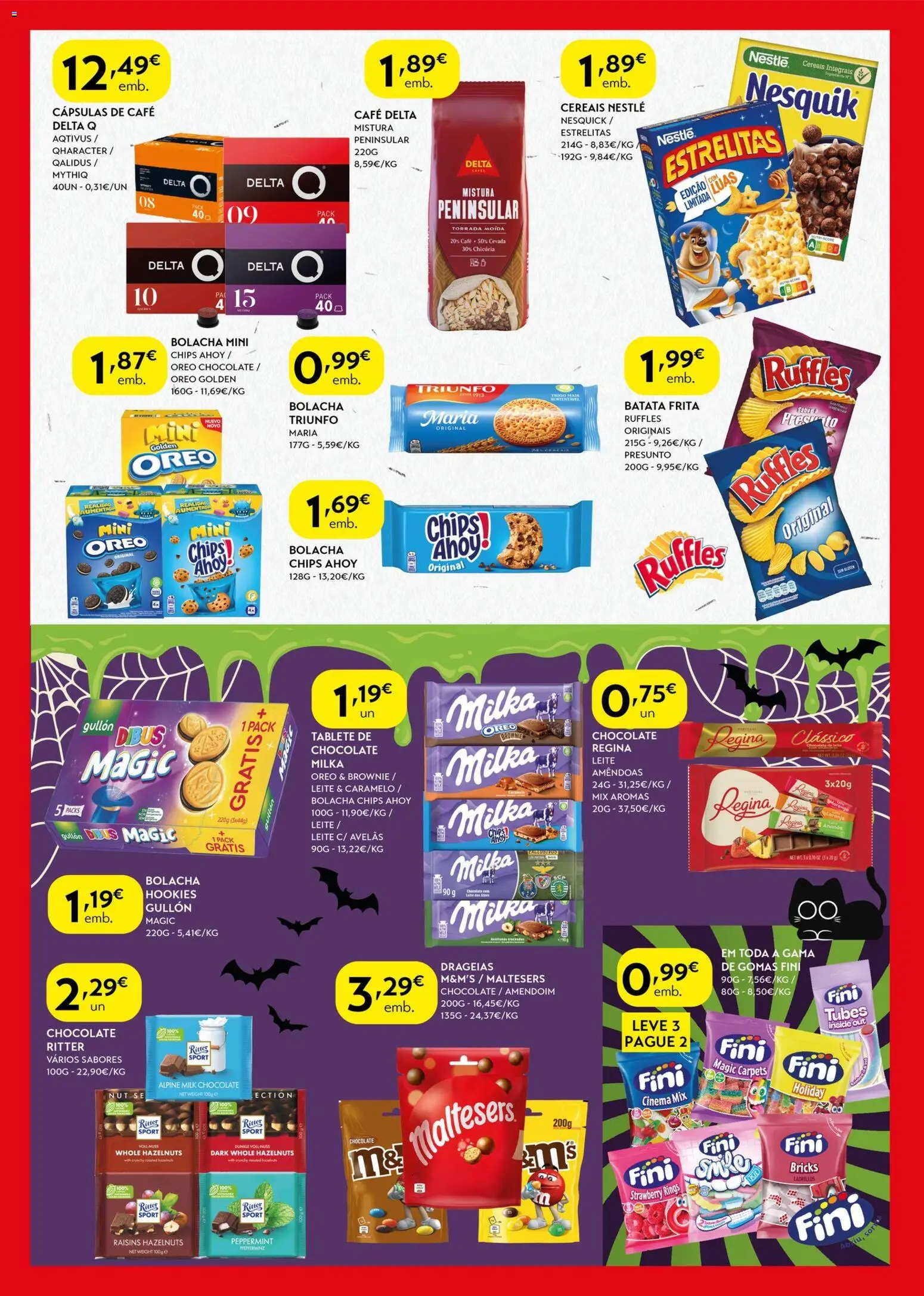 Spar folheto │ válido de 28.10.2025 | Página: 2 | Produtos: Batata frita, Delta q, Nestlé, Gomas