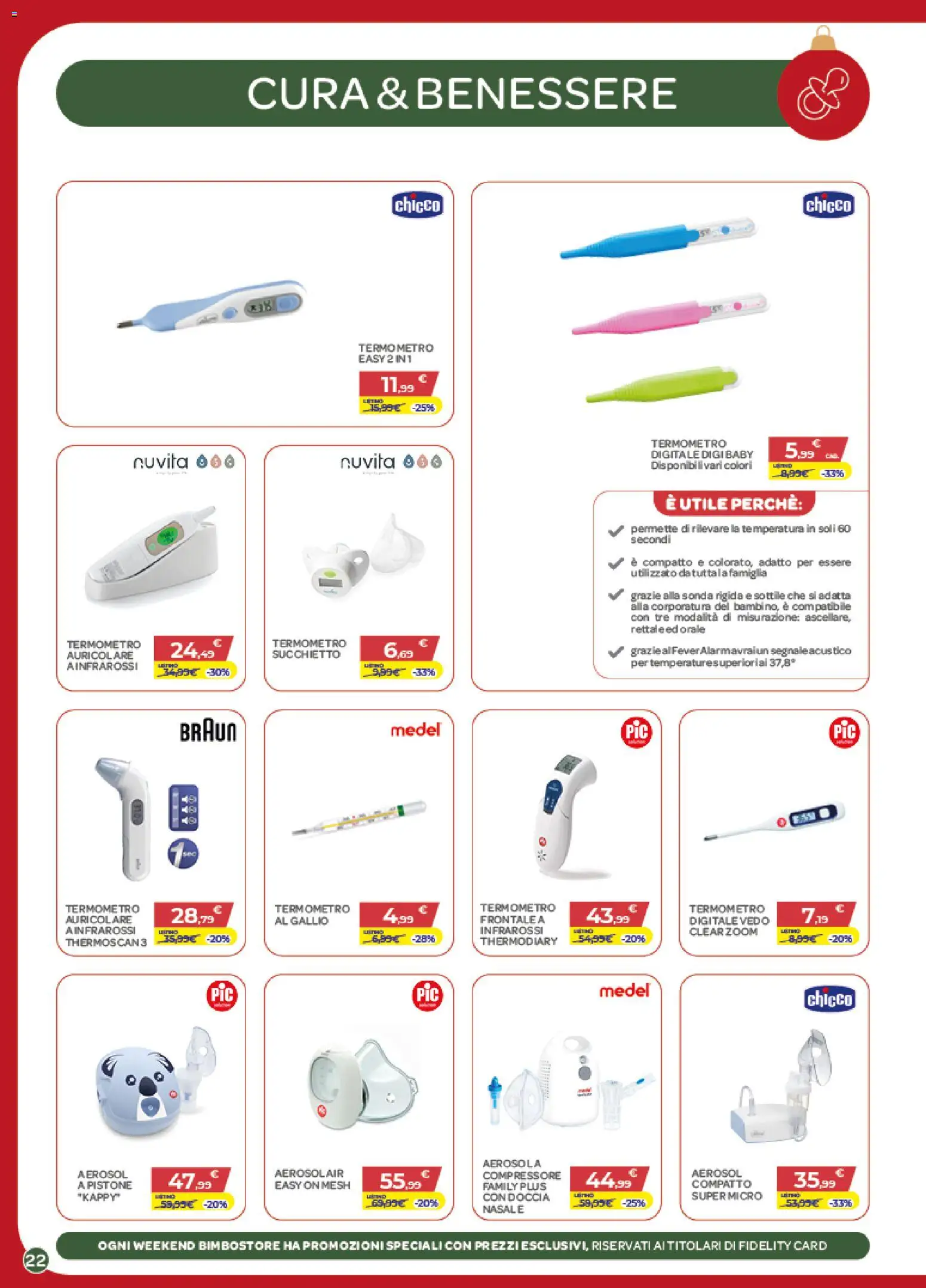 Volantino Bimbo store del 04.12.2025 | Pagina: 22 | Prodotti: Compressore, Termometro, Doccia