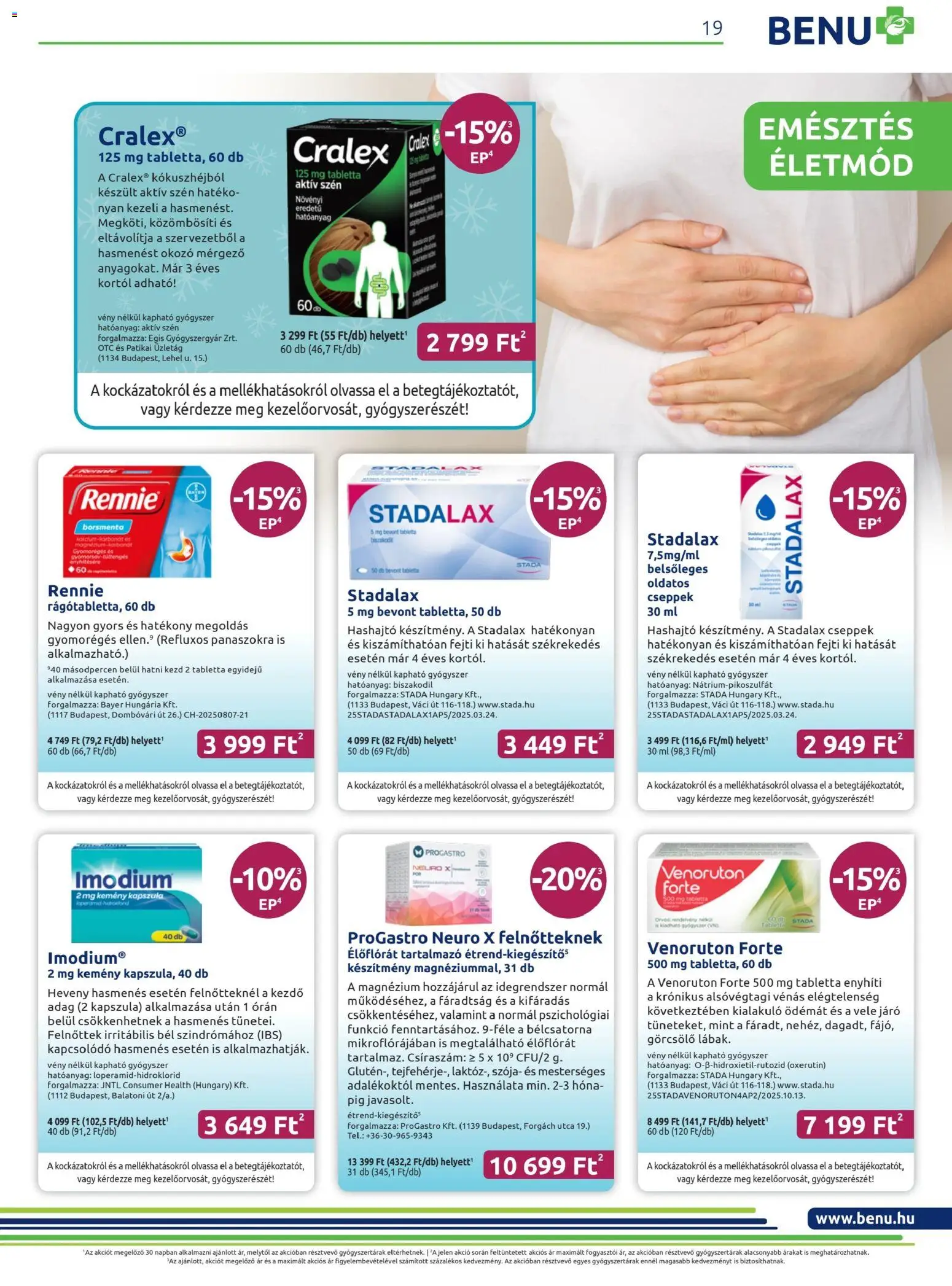 BENU Gyógyszertárak akciós ujság - amely érvényes a következő dátumtól: 01.02.2026 | Oldal: 19