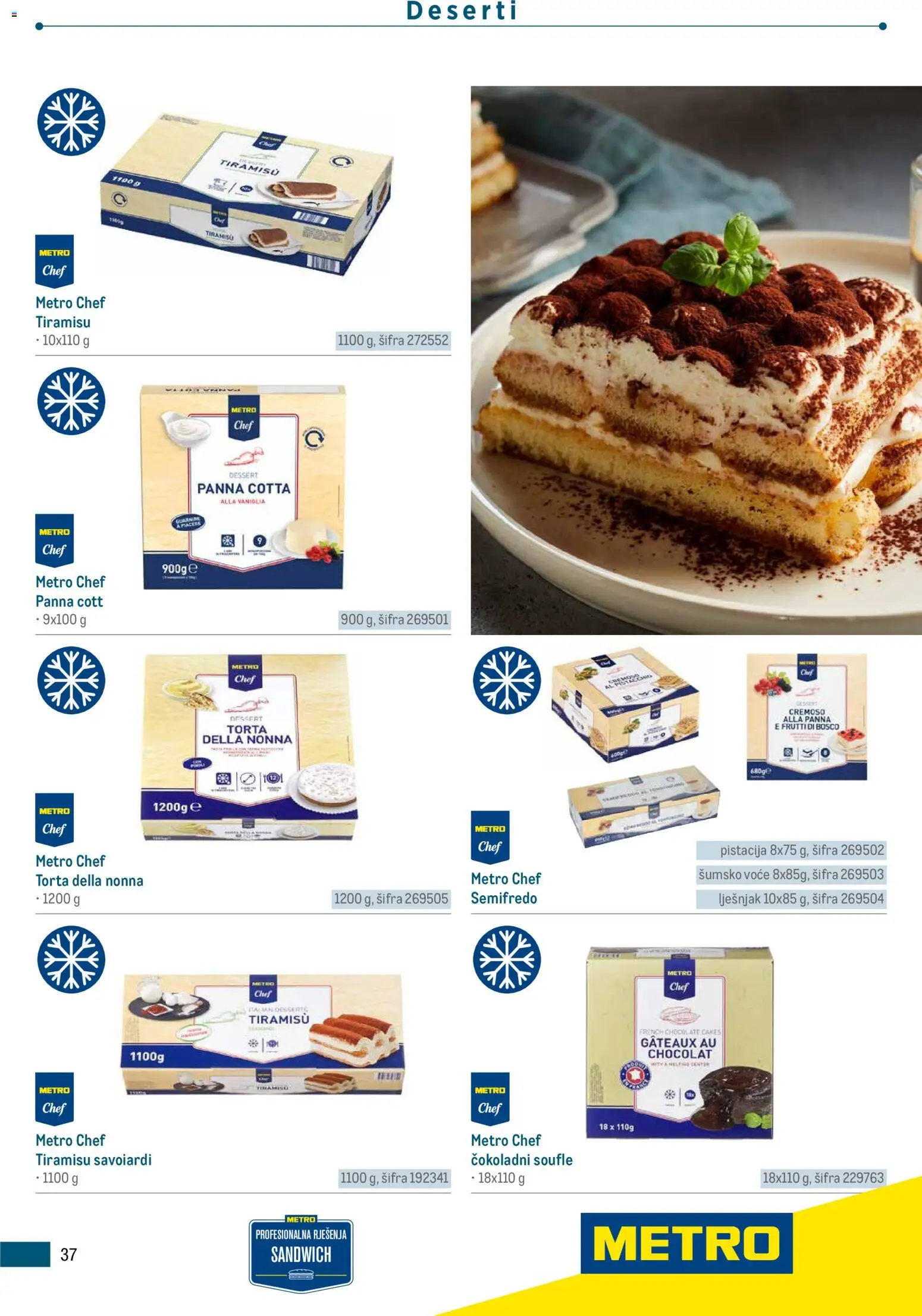 Metro katalog | vrijedi od 05.03.2026 | Stranica: 37 | Proizvodi: Šumsko voće, Voće, Torta