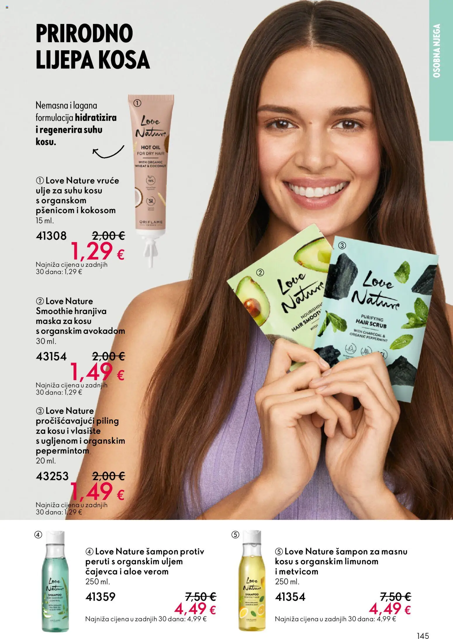 Oriflame katalog | vrijedi od 19.11.2025 | Stranica: 145 | Proizvodi: Šampon, Maska za kosu, Maska, Piling