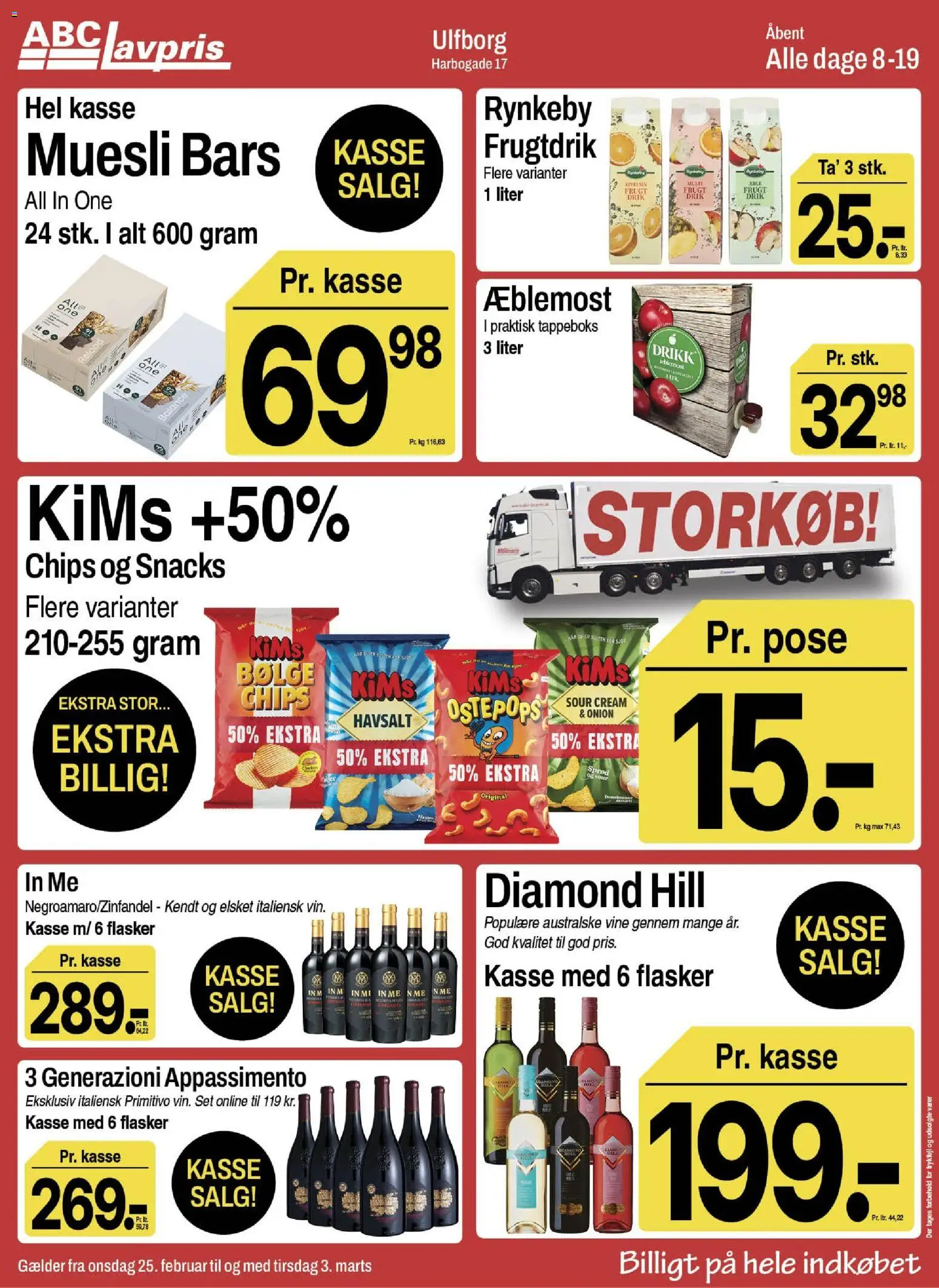 Abc Lavpris tilbudsavis – gyldig fra 25.02.2026 | Side: 3 | Produkter: Chips