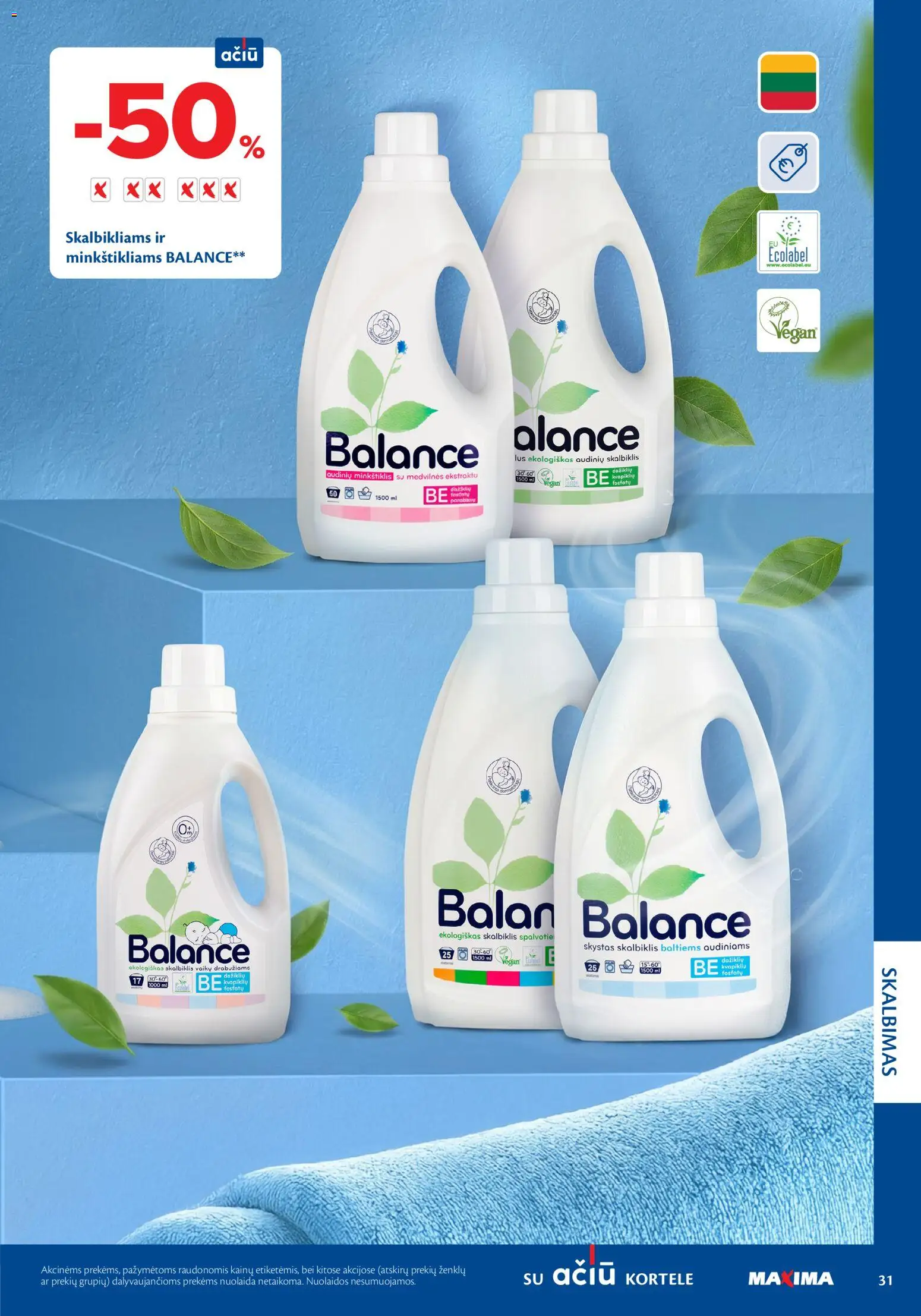 MAXIMA akcijos nuo 05.03.2026 | Puslapis: 31 | Prekių: Audinių minkštiklis