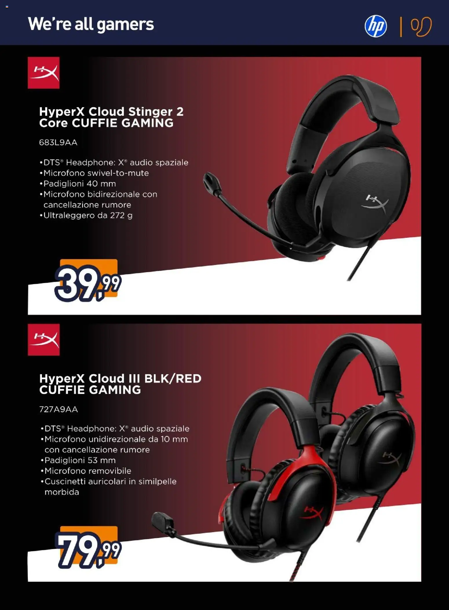 Volantino Unieuro del 16.02.2026 | Pagina: 19 | Prodotti: Auricolari, Audio, Cuffie, Microfono