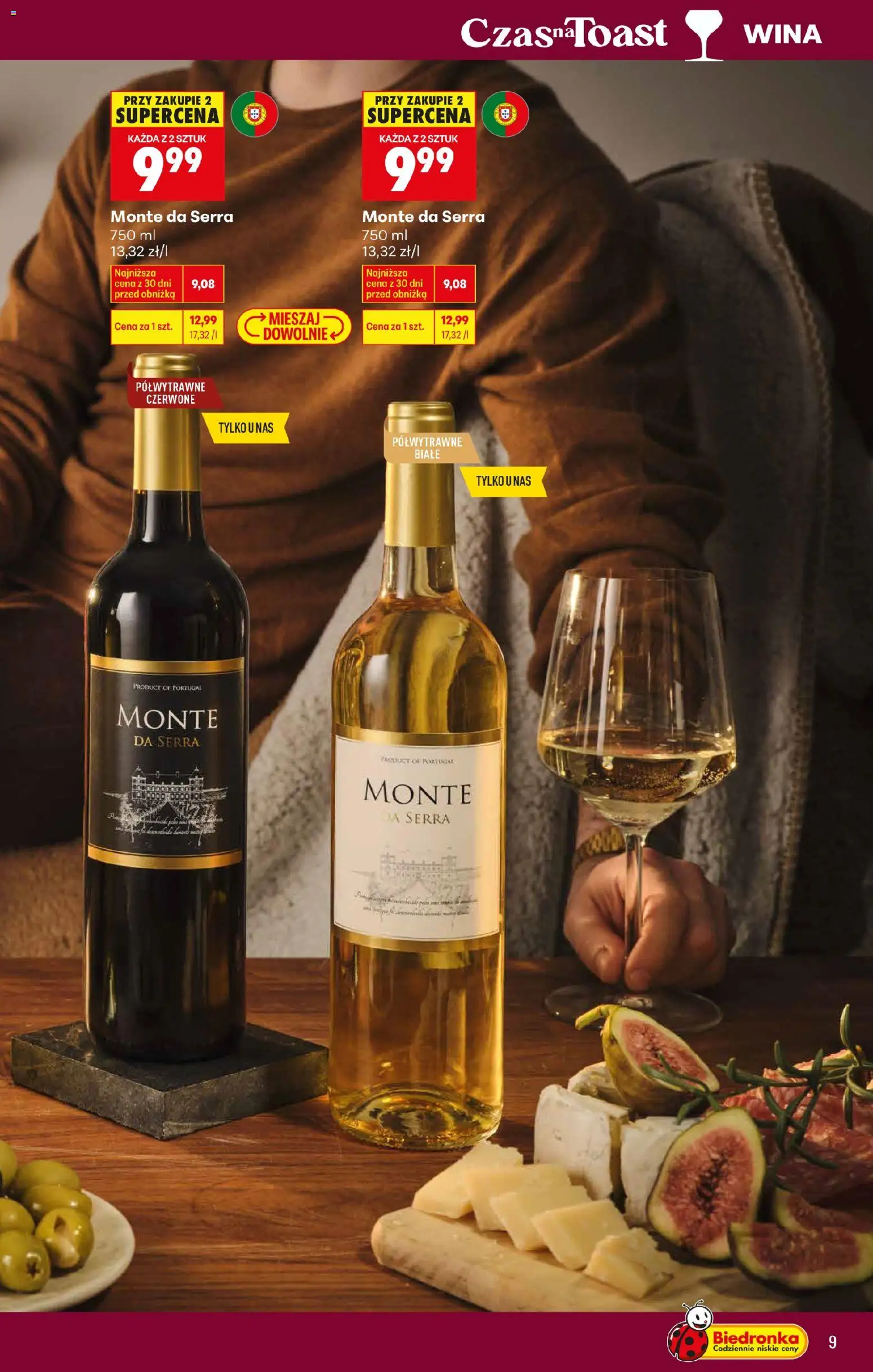 Biedronka gazetka - Czas na toast od 26.01.2026 | Strona: 9