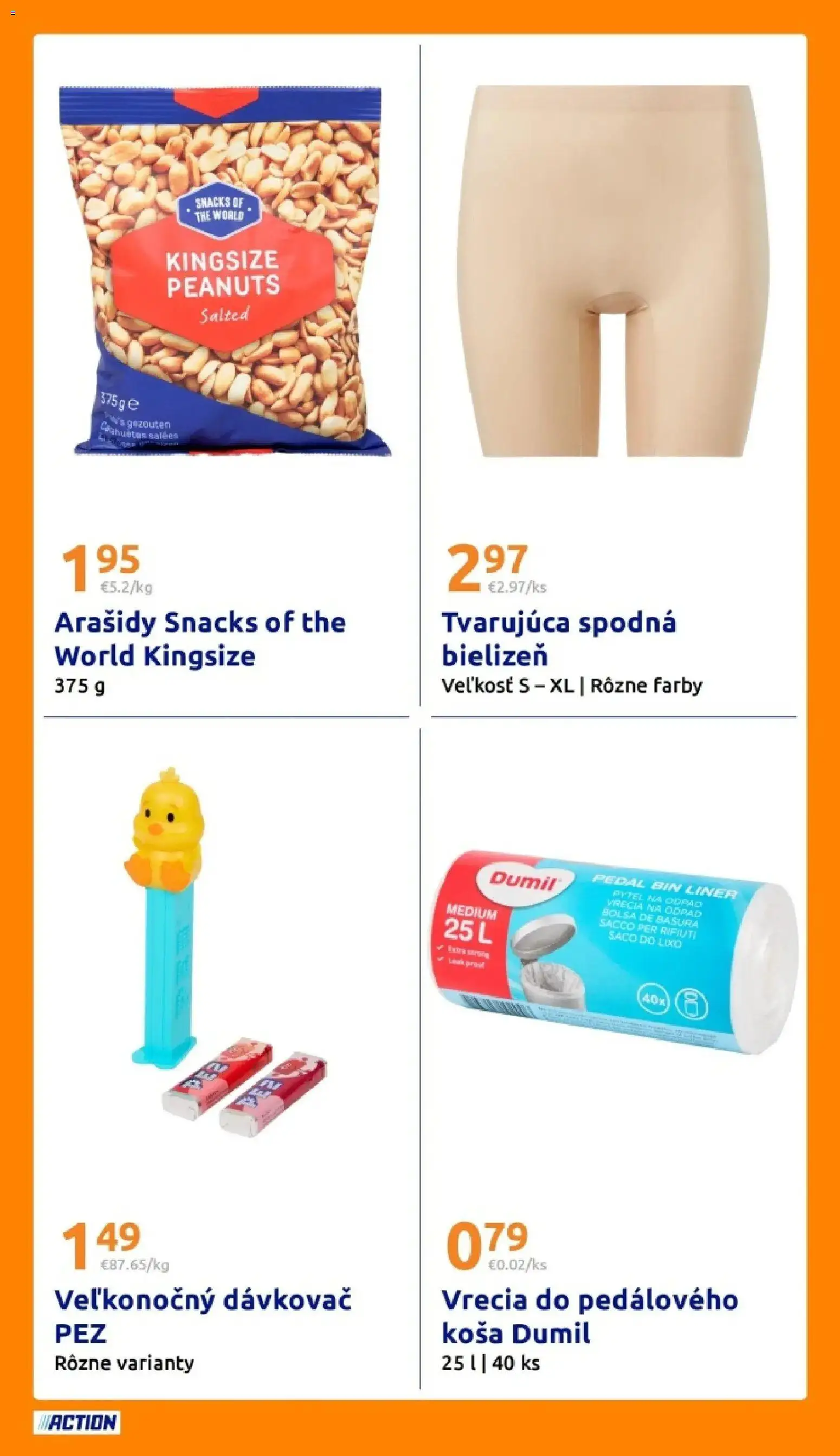 Nové Action akcie – leták je platný od 11.03.2026 | Strana: 22 | Produkty: Arašidy