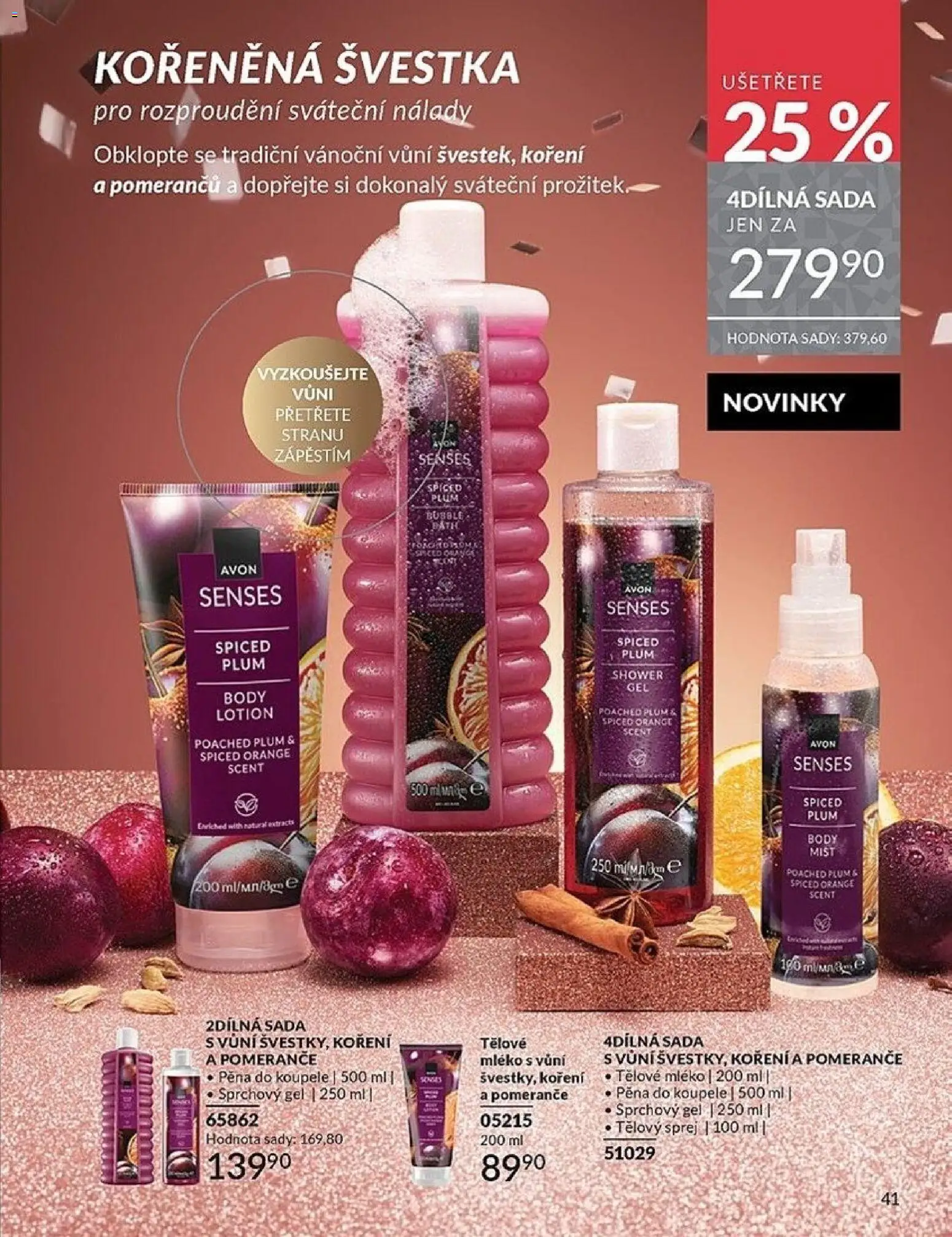 Avon Black Friday od 01.11.2025 | Strana: 41 | Produkty: Sprchový gel, Pěna do koupele, Mléko, Body