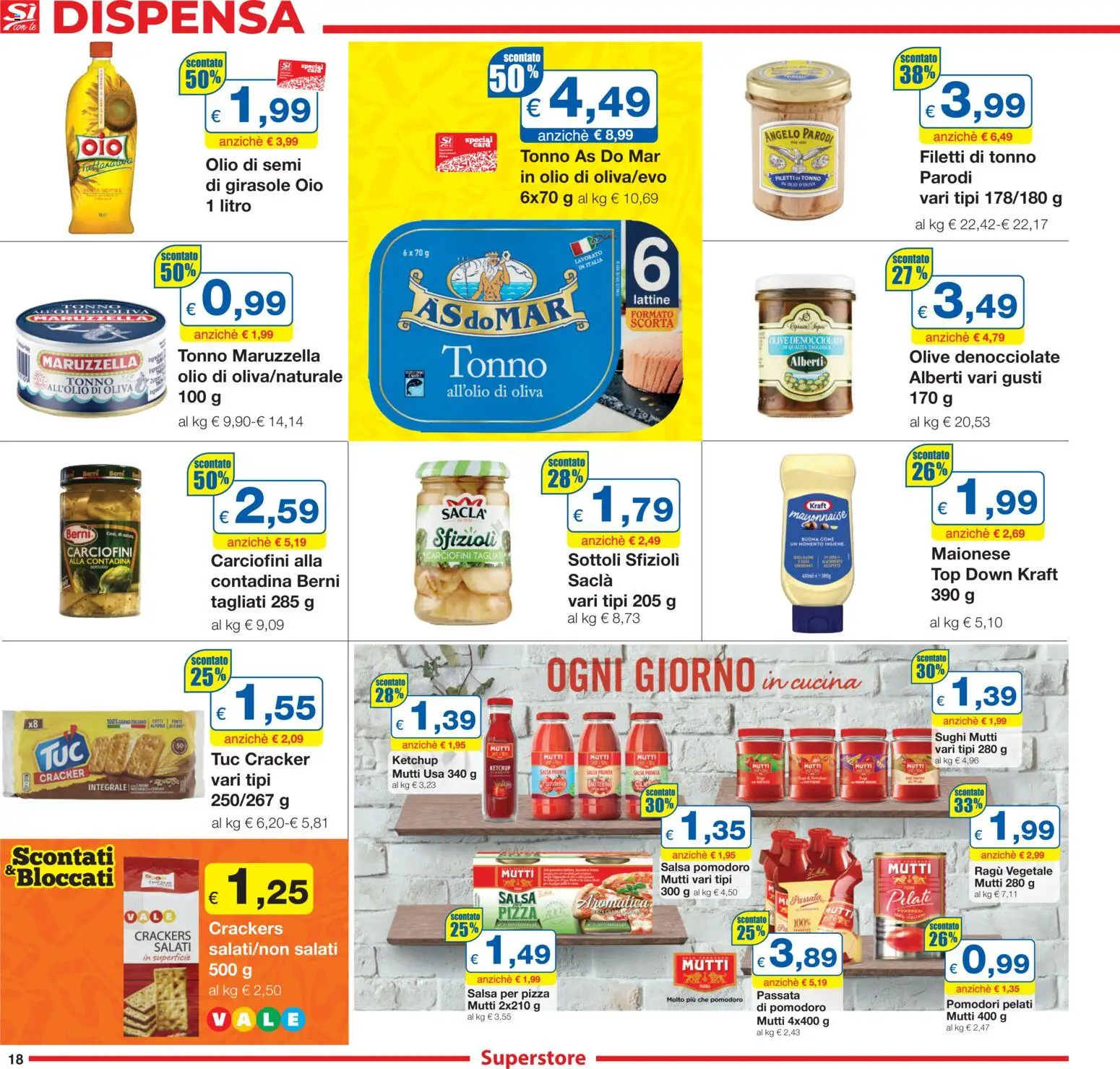 Volantino Sì con Te del 30.10.2025 | Pagina: 18 | Prodotti: Pizza, Salsa, Pomodoro, Pomodori