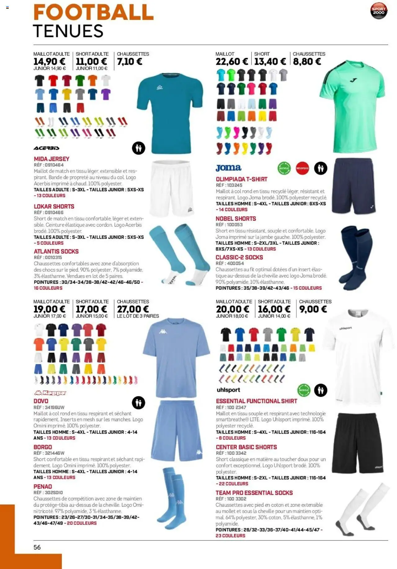  | Page: 56 | Produits: Ceinture, Coton, Shorts