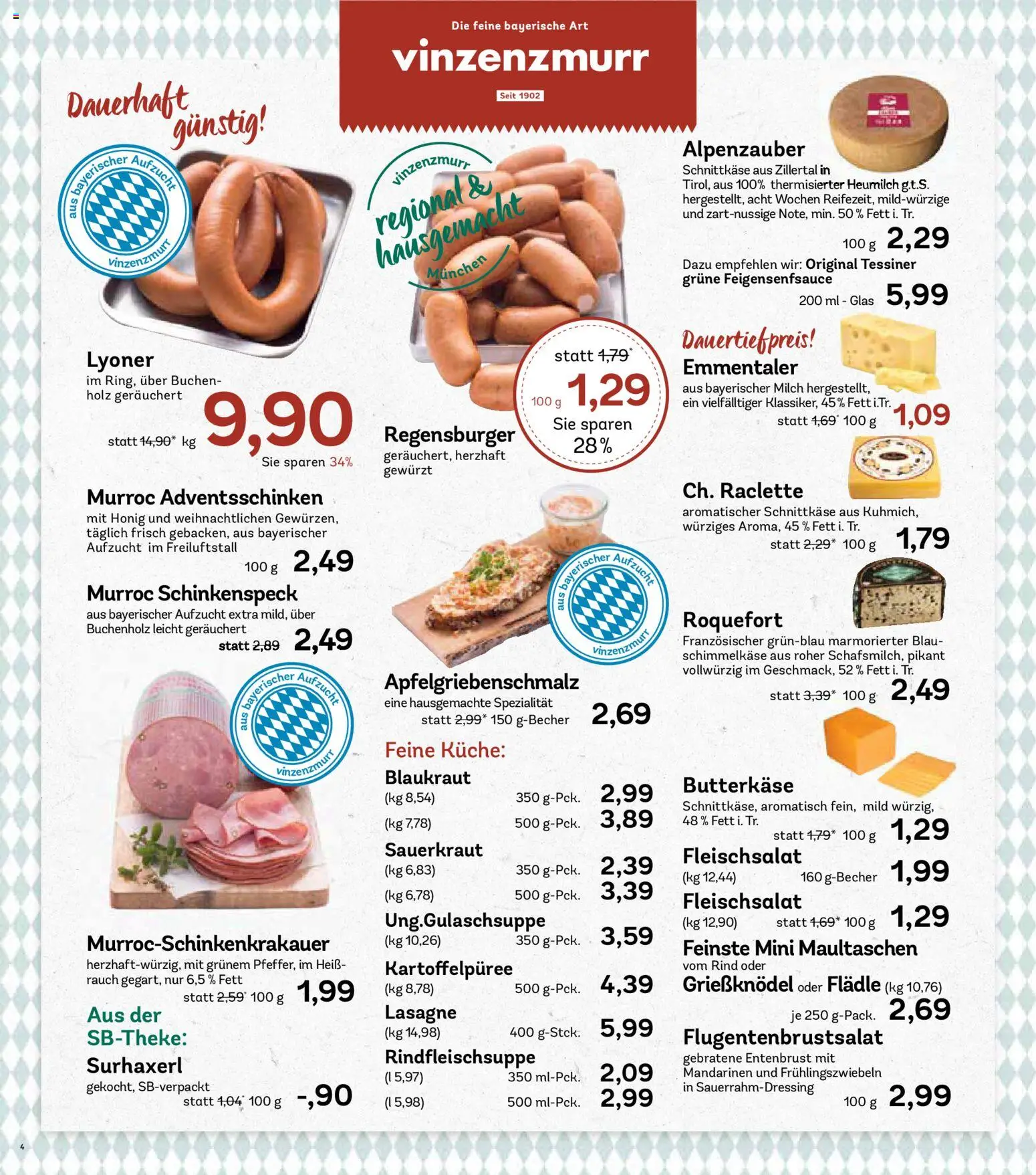 AEZ Prospekt 	 – gültig ab 24.11.2025 | Seite: 4 | Produkte: Milch, Küche, Mandarinen, Maultaschen