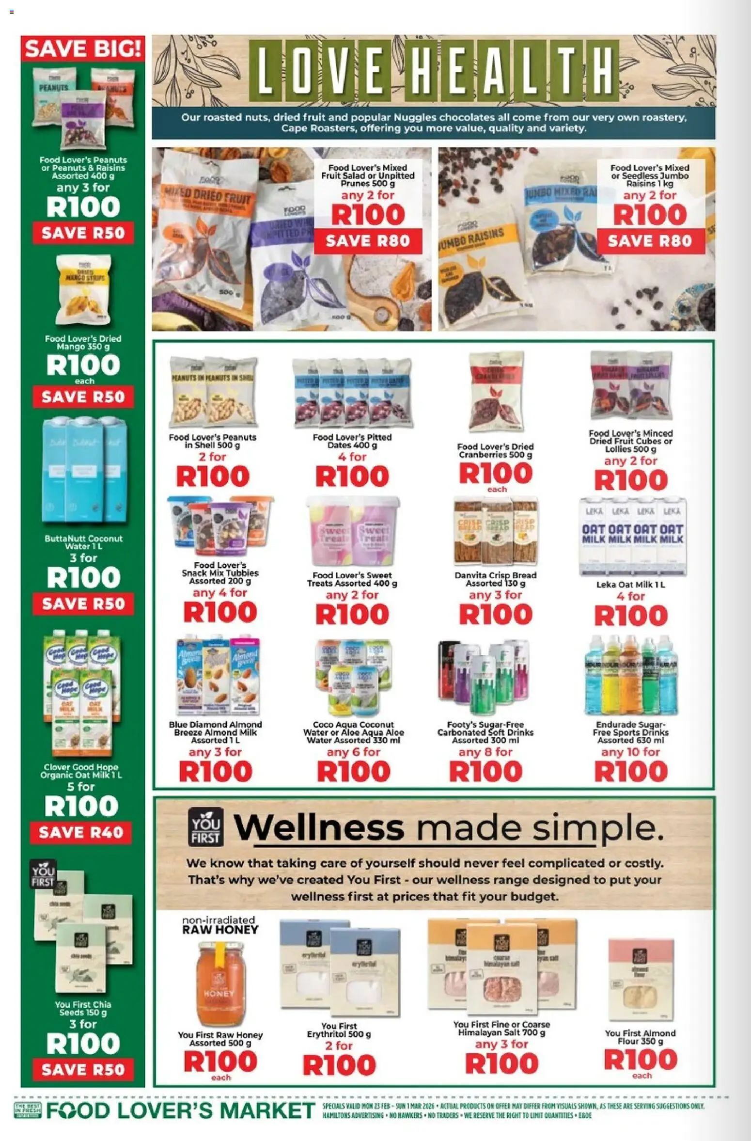 New Food Lover's Market catalogue – valid from 23.02.2026 | Page: 12 | Products: Dates, Bread, Sugar, Mango