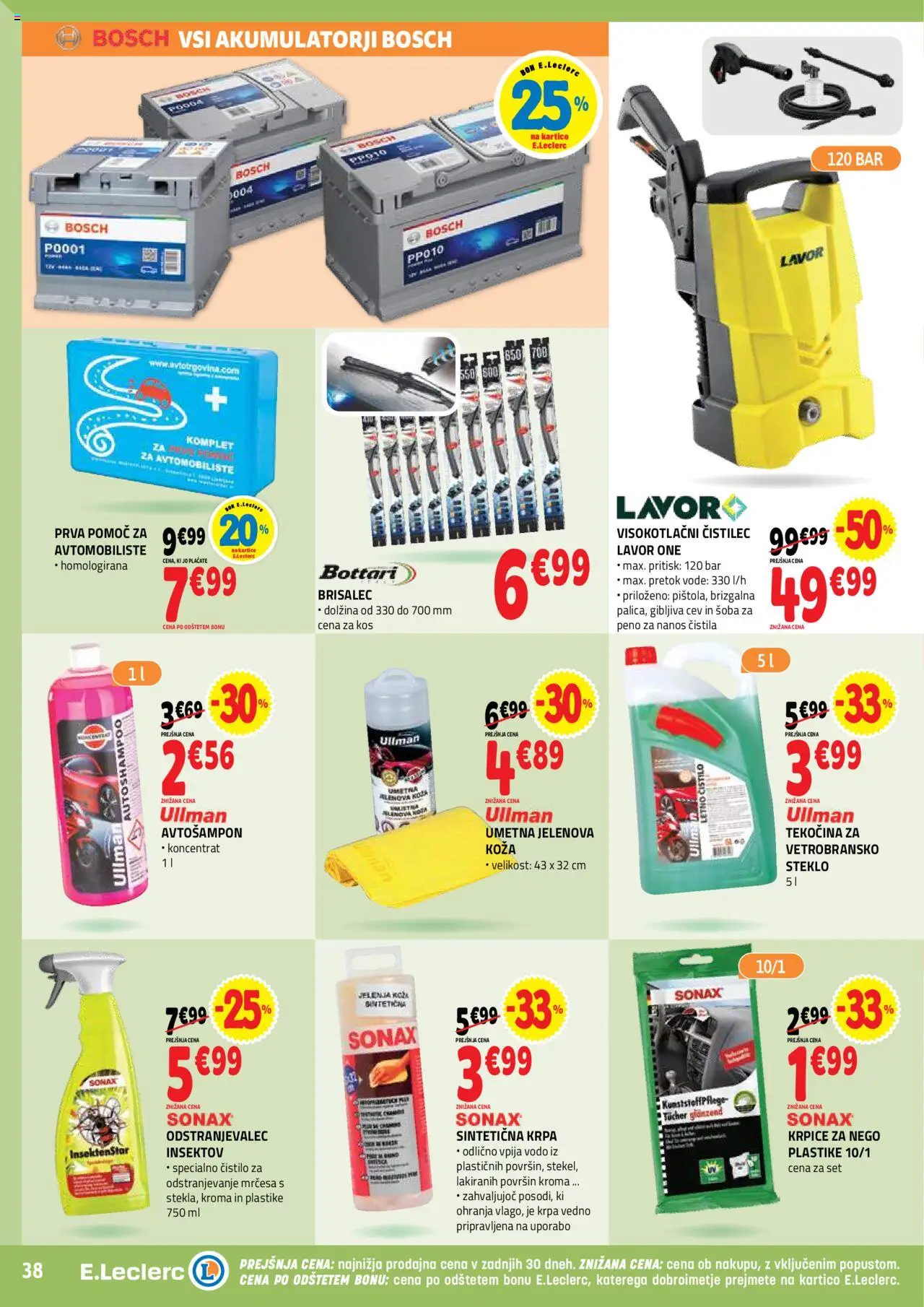 E.leclerc katalog │ velja od 20.08.2025 | Stran: 38 | Izdelki: Čistila, Kos